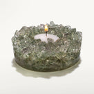 Crushed Green Quartz Tealight Candle Holder