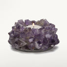 Natural Amethyst Cluster Crystal Tealight Candle Holder