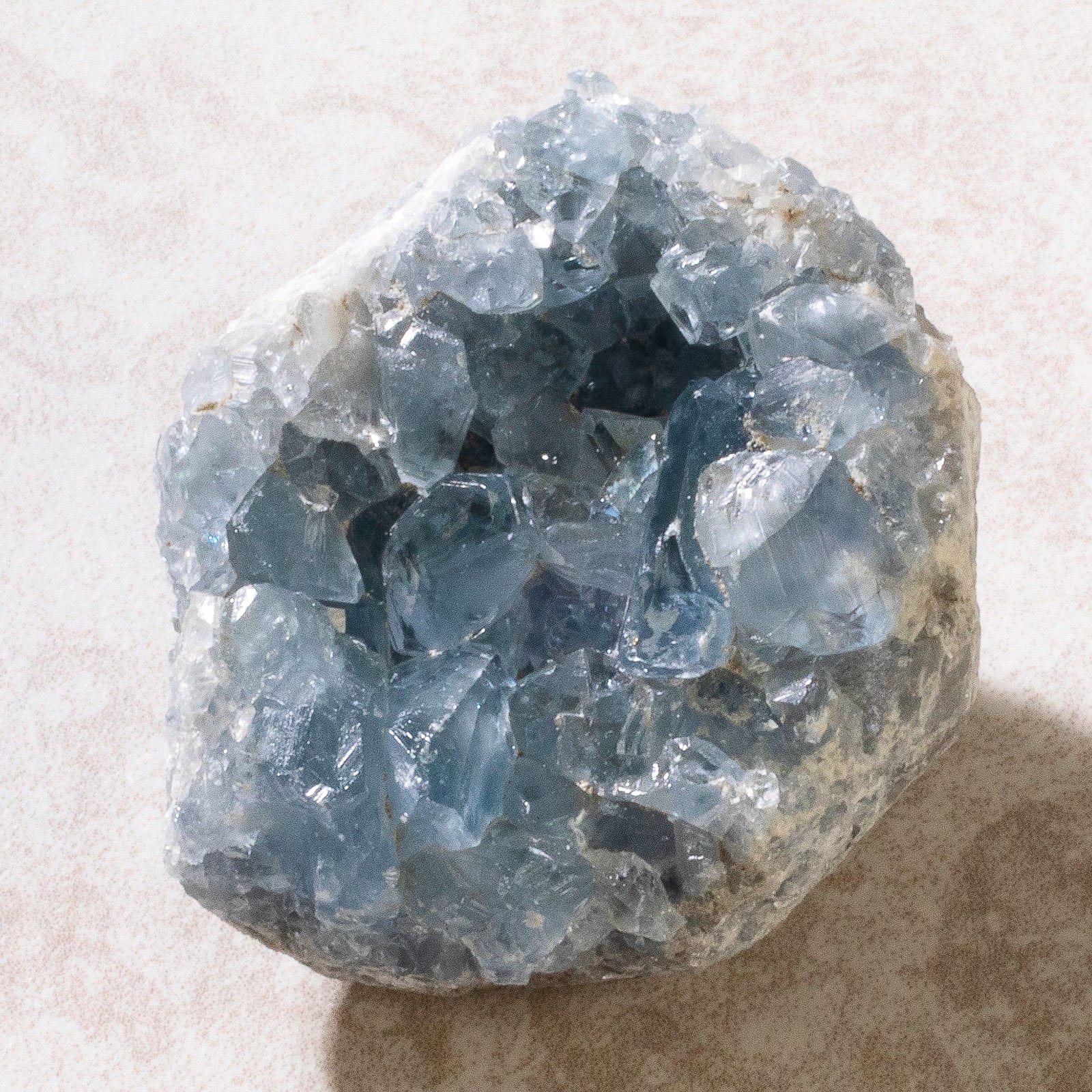 Kalifano Celestite Natural Celestite Crystal Cluster Geode CG180