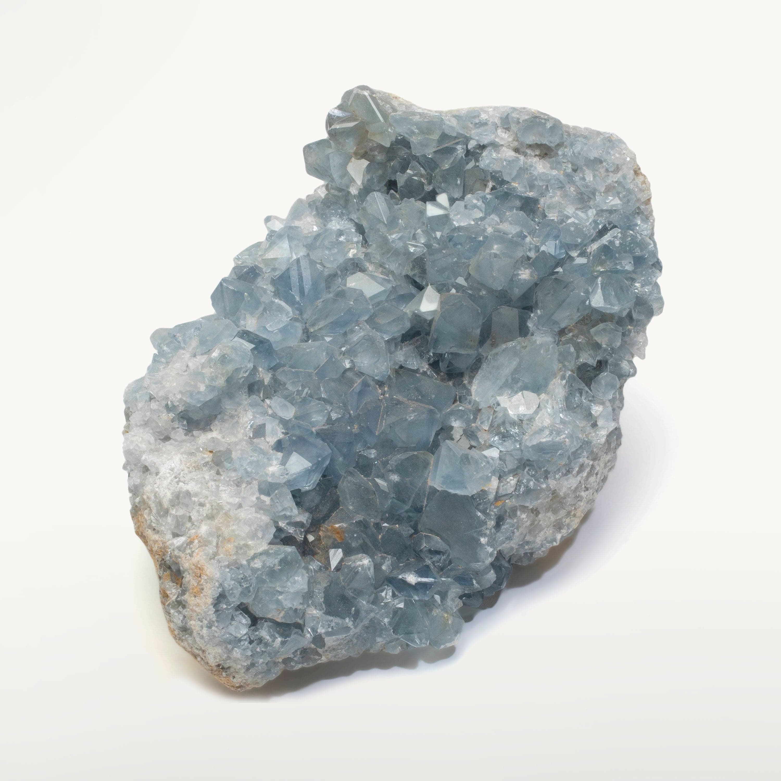 Kalifano Celestite Natural Celestite Crystal Cluster Geode from Madagascar - 8 in. CG1400.004