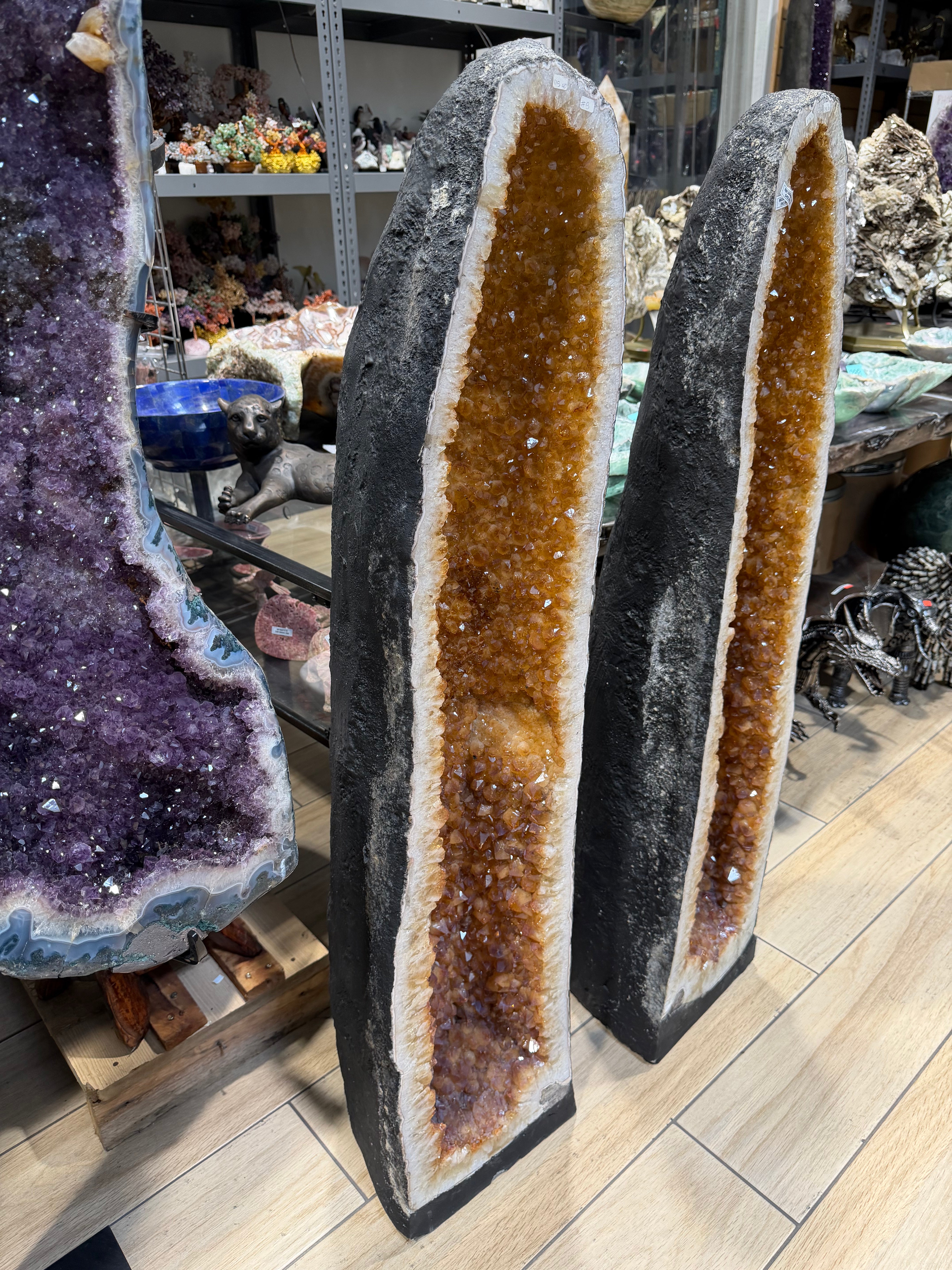 Kalifano Citrine Citrine Geode Cathedral from Brazil - 53" / 263 lbs BCG84000.002