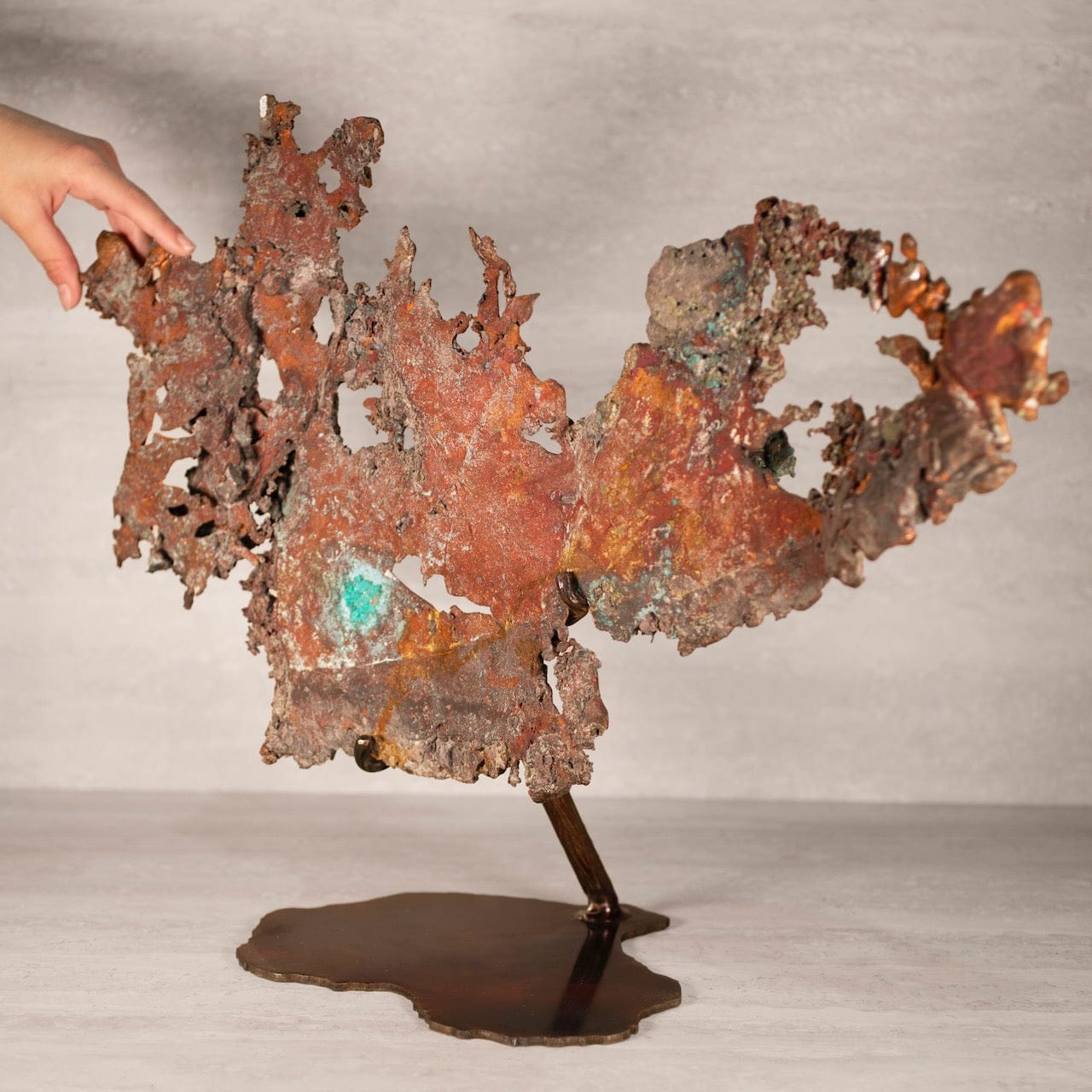 Kalifano Copper Natural Michigan Ahmeek Mine Copper on Custom Stand - 24 in / 17 lbs CPR92000.002