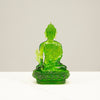 Divine Green Guan Yin Crystal Carving - A Symbol of Compassion and Protection