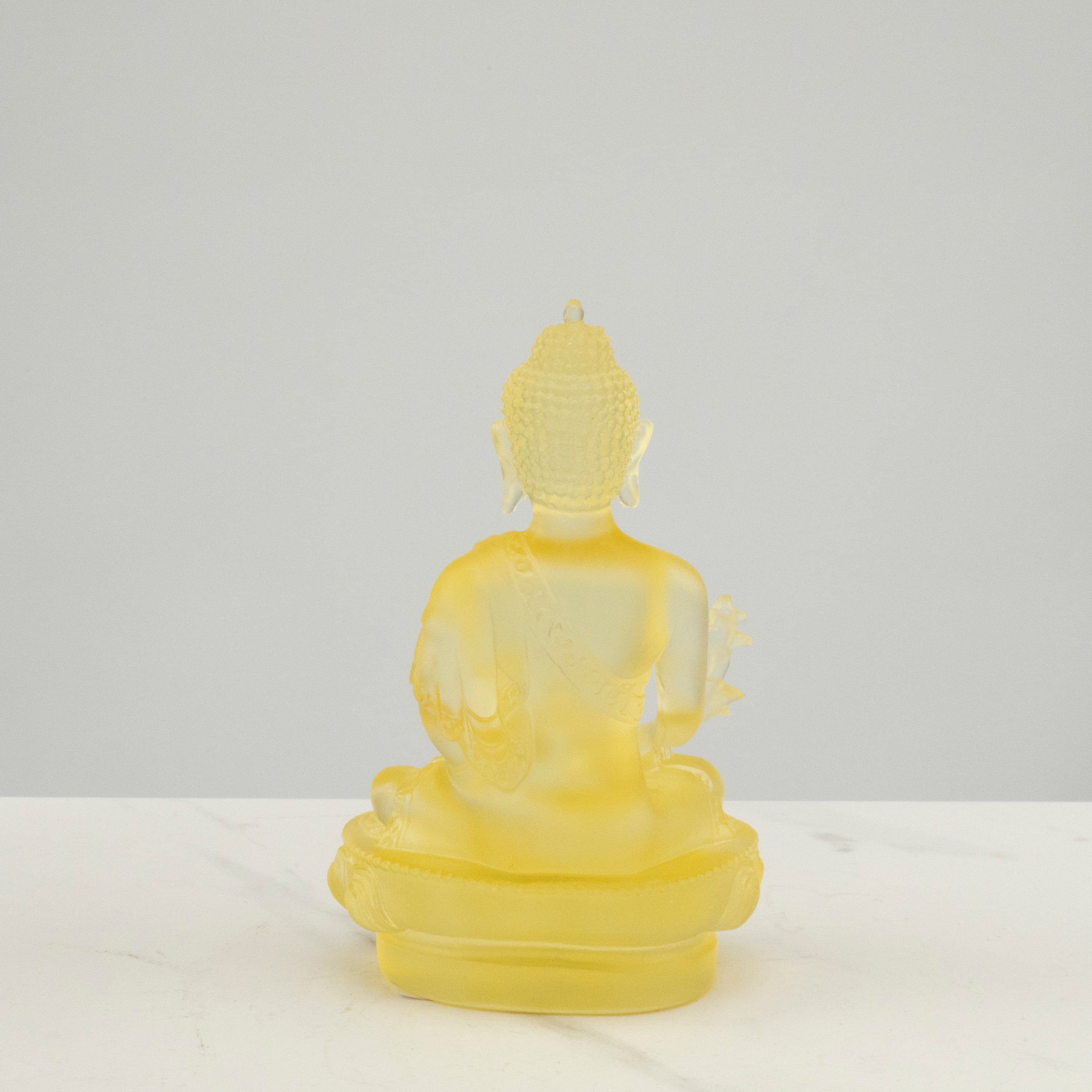 Kalifano Crystal Carving Divine Yellow Guan Yin Crystal Carving - A Symbol of Compassion and Protection CRB110-YL