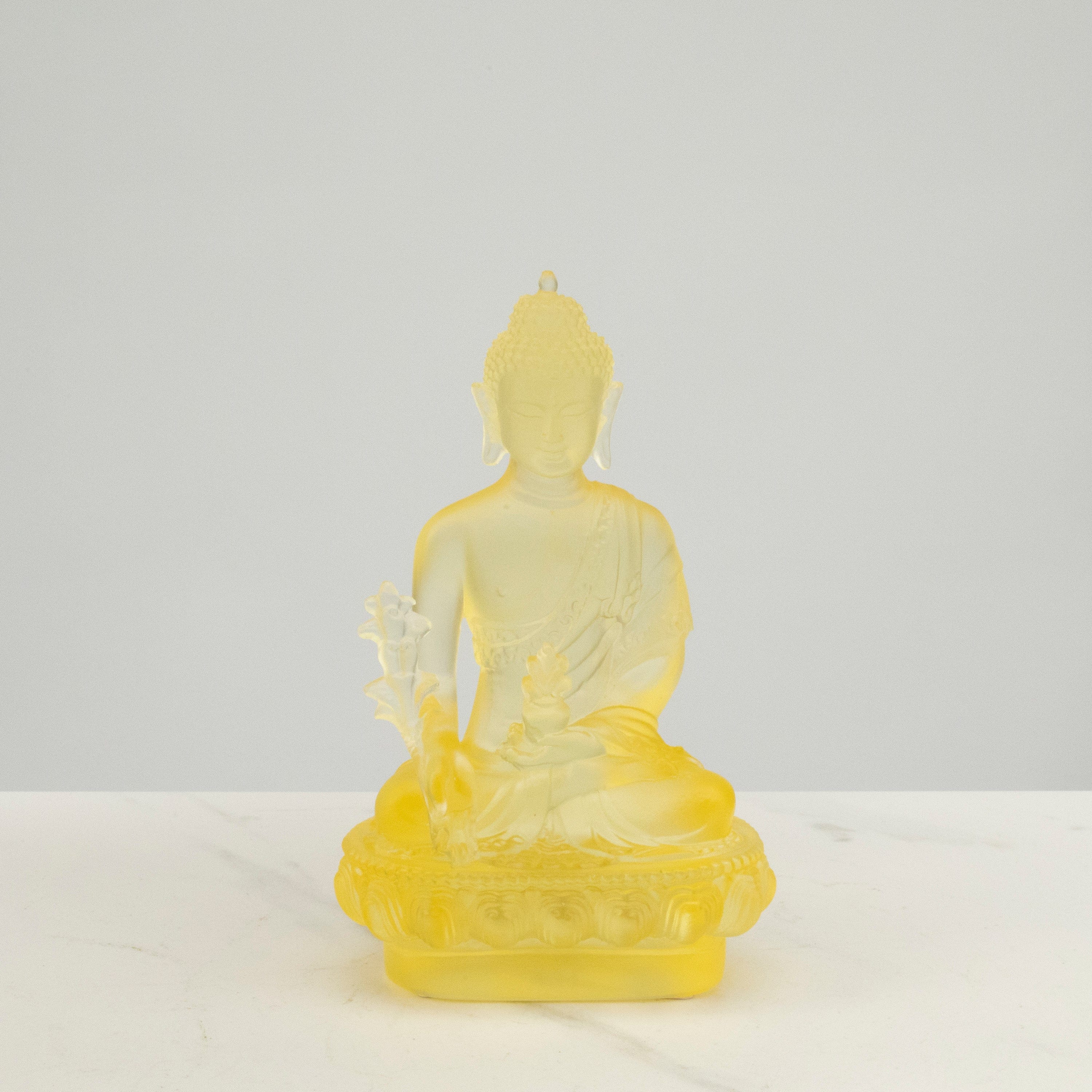 Kalifano Crystal Carving Divine Yellow Guan Yin Crystal Carving - A Symbol of Compassion and Protection CRB110-YL