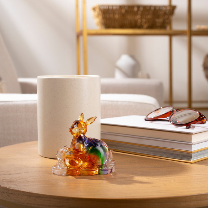 Kalifano Crystal Carving Graceful Rabbit Crystal Carving - A Symbol of Good Luck and Prosperity CRZ110-RAB