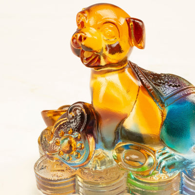 Kalifano Crystal Carving Loyal Dog Crystal Carving - A Symbol of Loyalty and Protection CRZ110-DOG