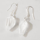 Natural Quartz Sterling Silver Earrings