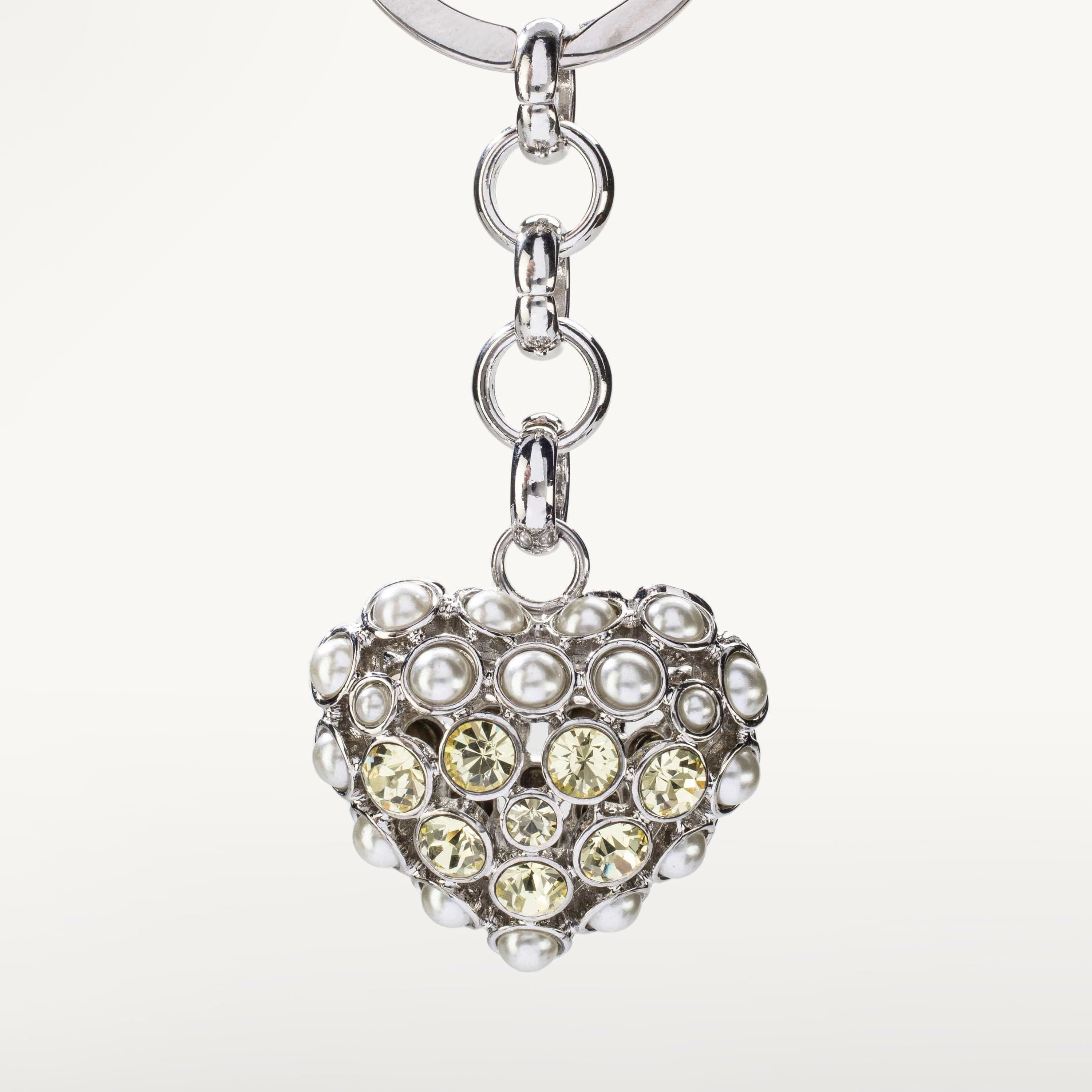 Swarovski heart sale keychain