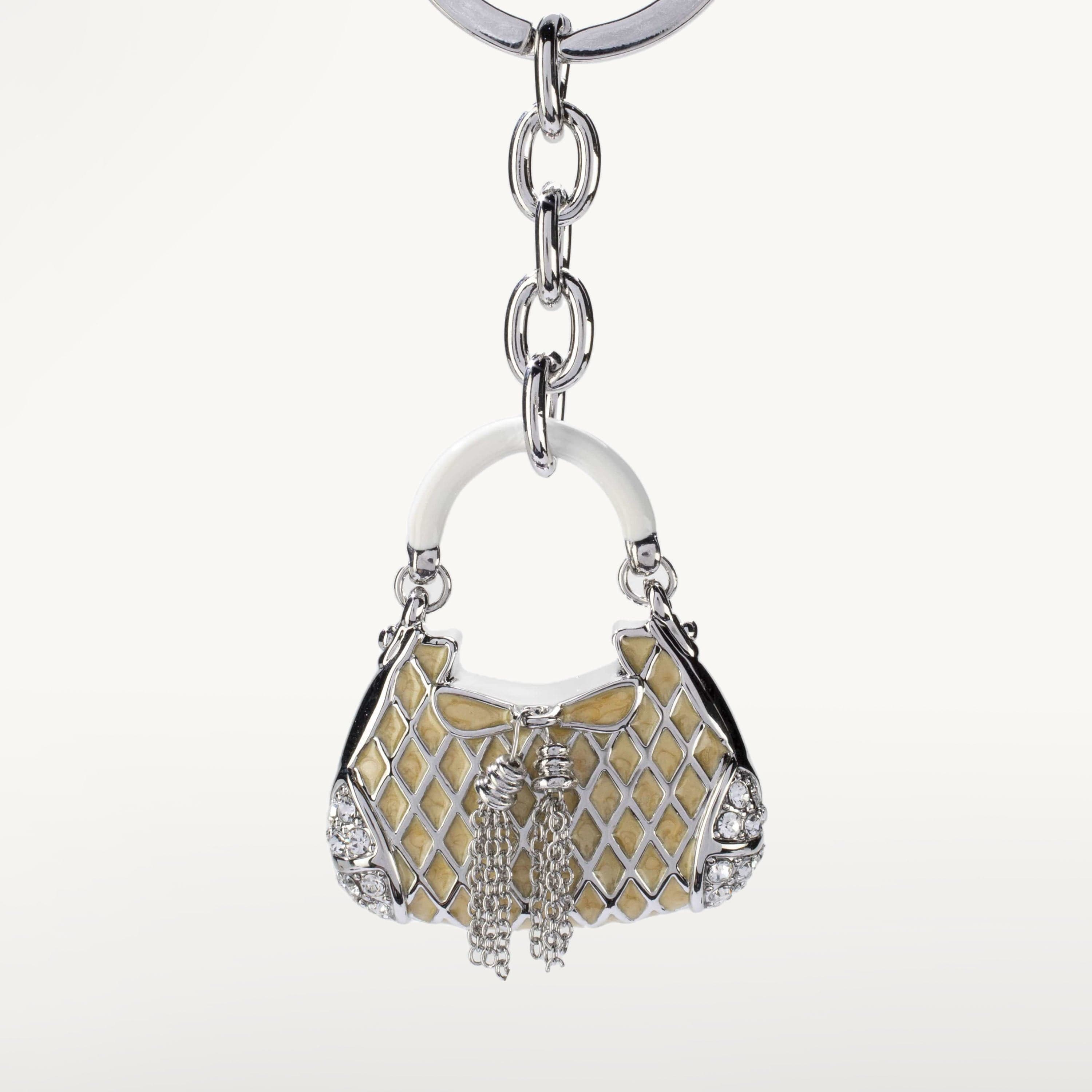 Kalifano Crystal Keychains Purse Keychain made with Swarovski Crystals SKC-055