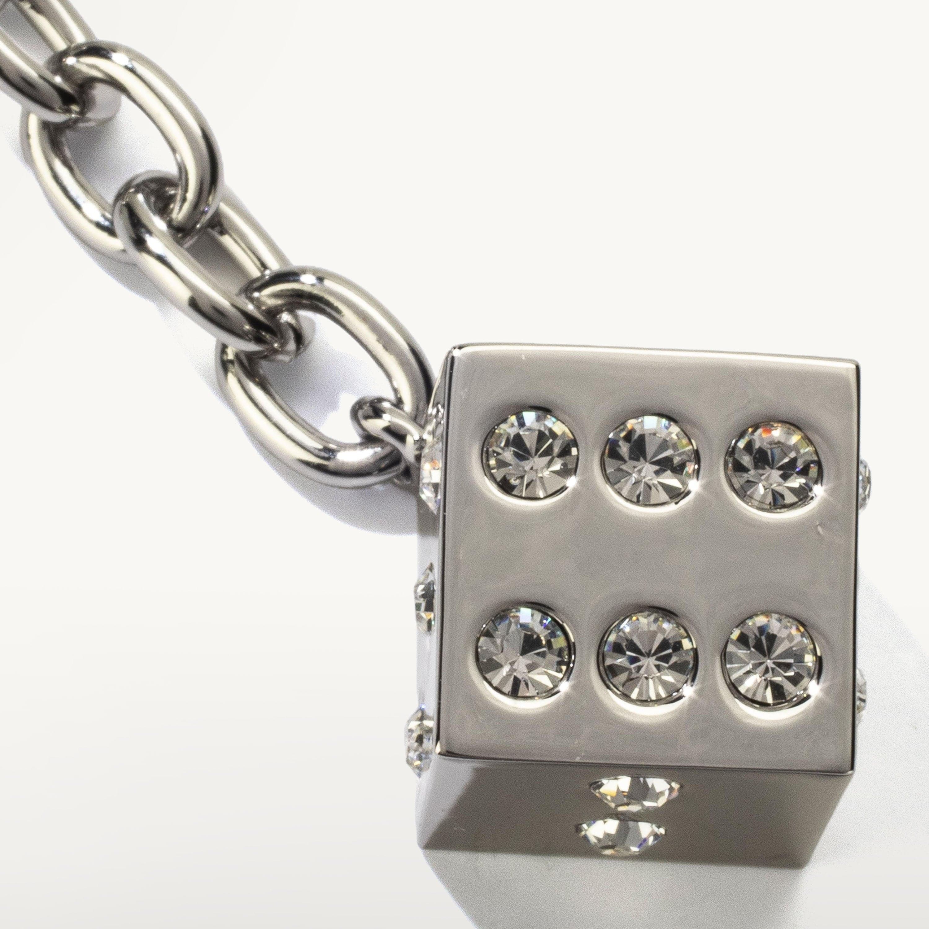Kalifano Crystal Keychains Rose Slipper Keychain made with Swarovski Crystals SKC-077