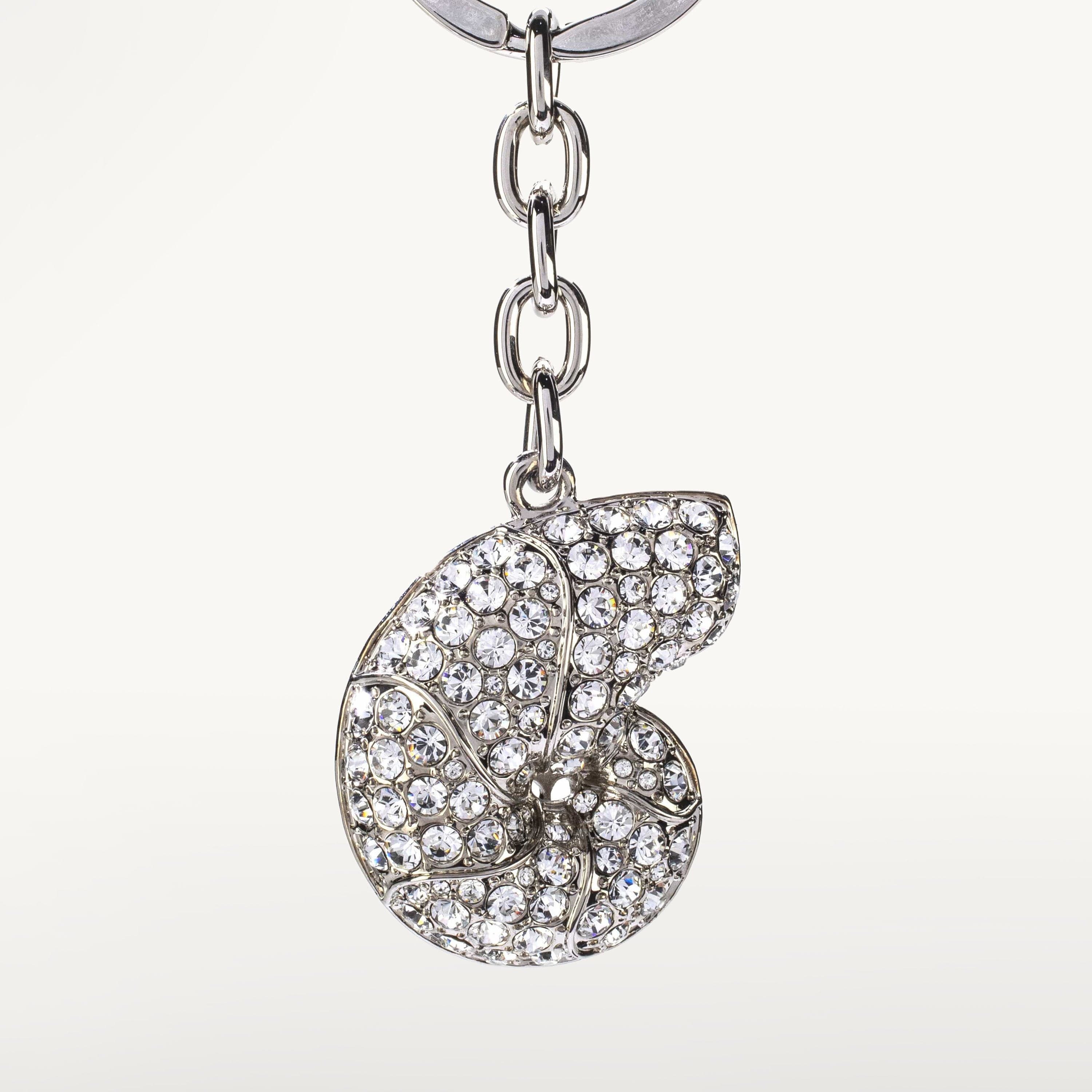 Kalifano Crystal Keychains Seashell Keychain made with Swarovski Crystals SKC-095