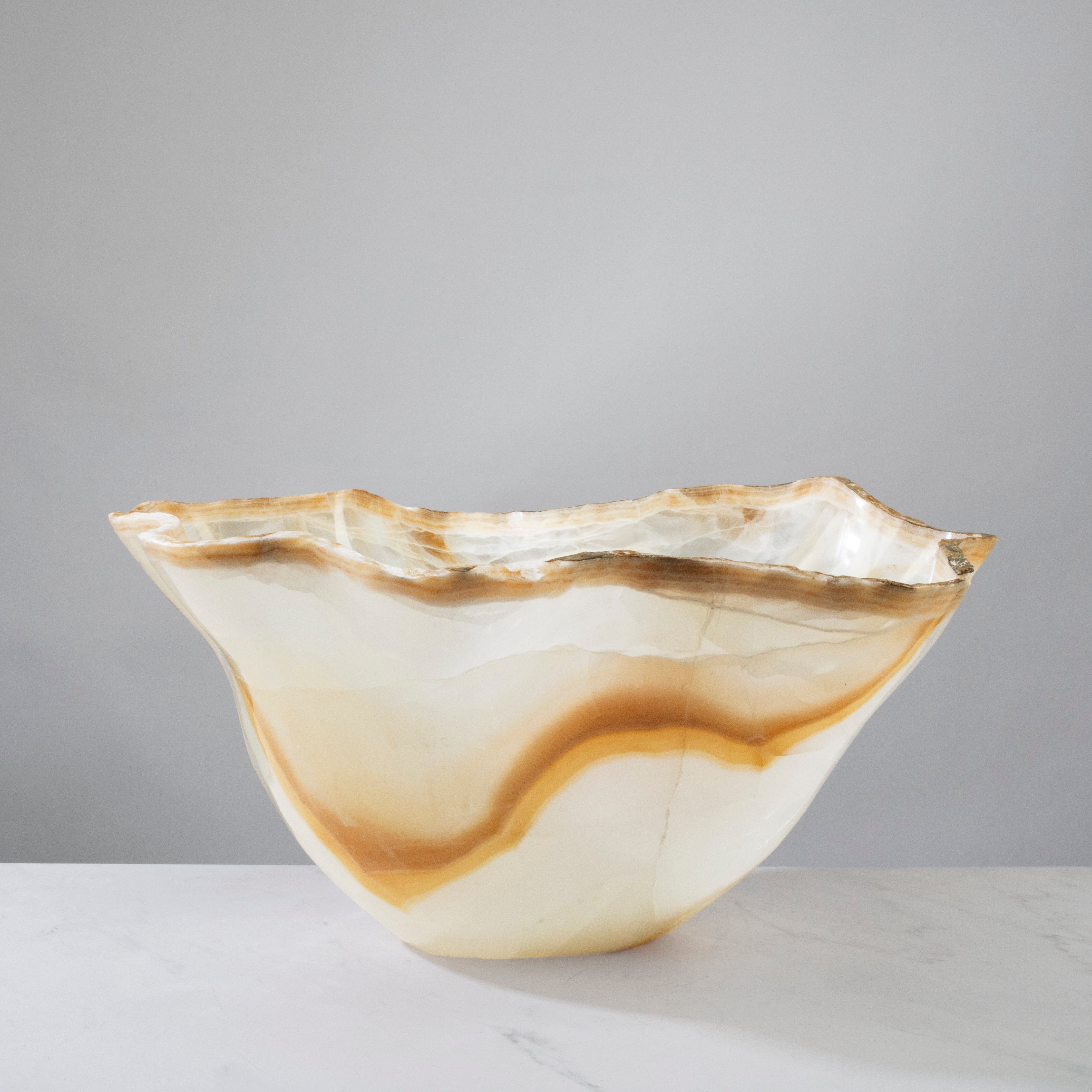 Amber Onyx Bowl - 19 in