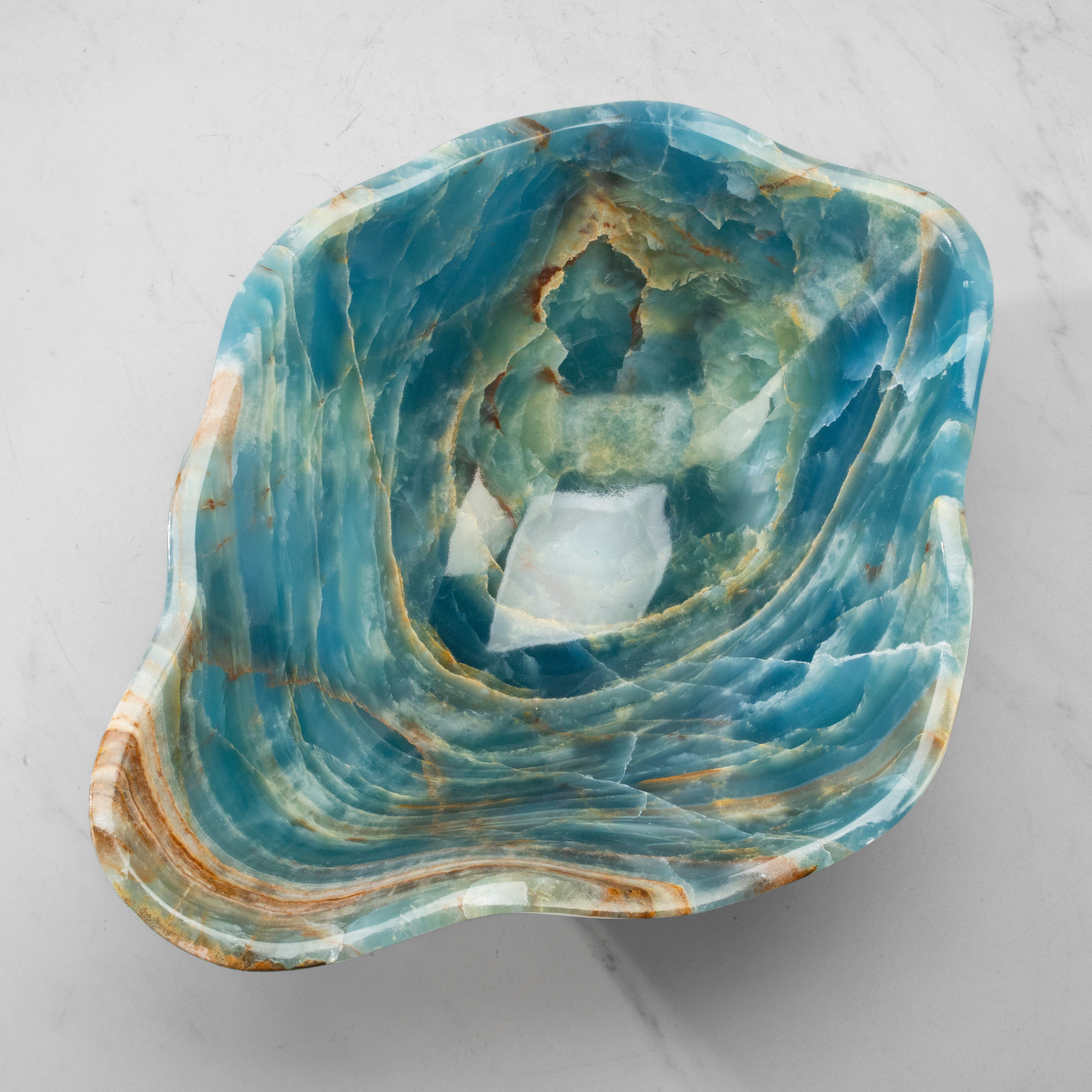 Blue Onyx Bowl - 39 in