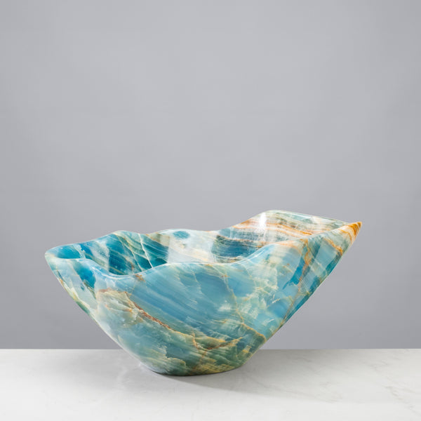 Blue Onyx Bowl - 39 in
