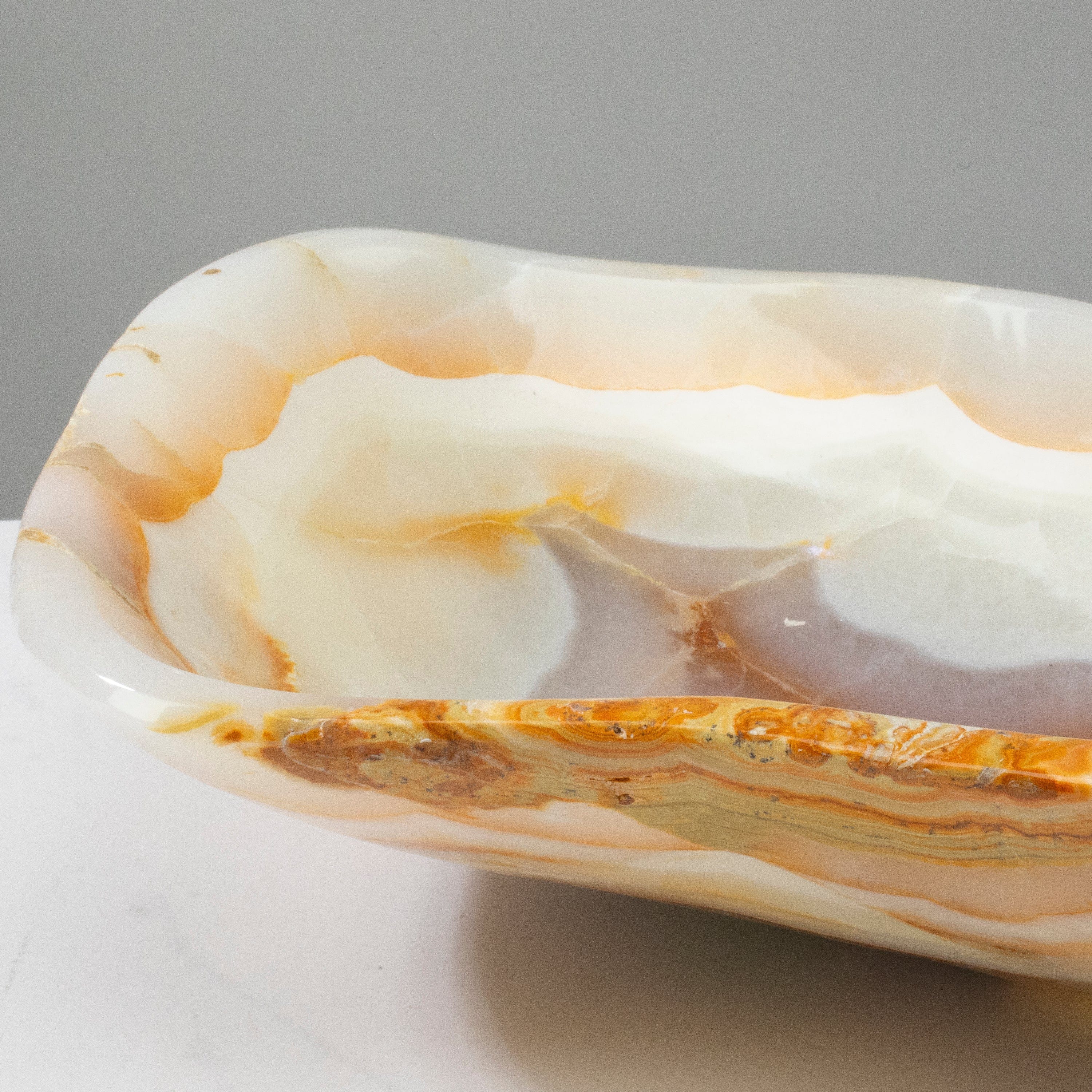 KALIFANO Gemstone Bowls Natural Onyx Bowl 18" BOX7200.001