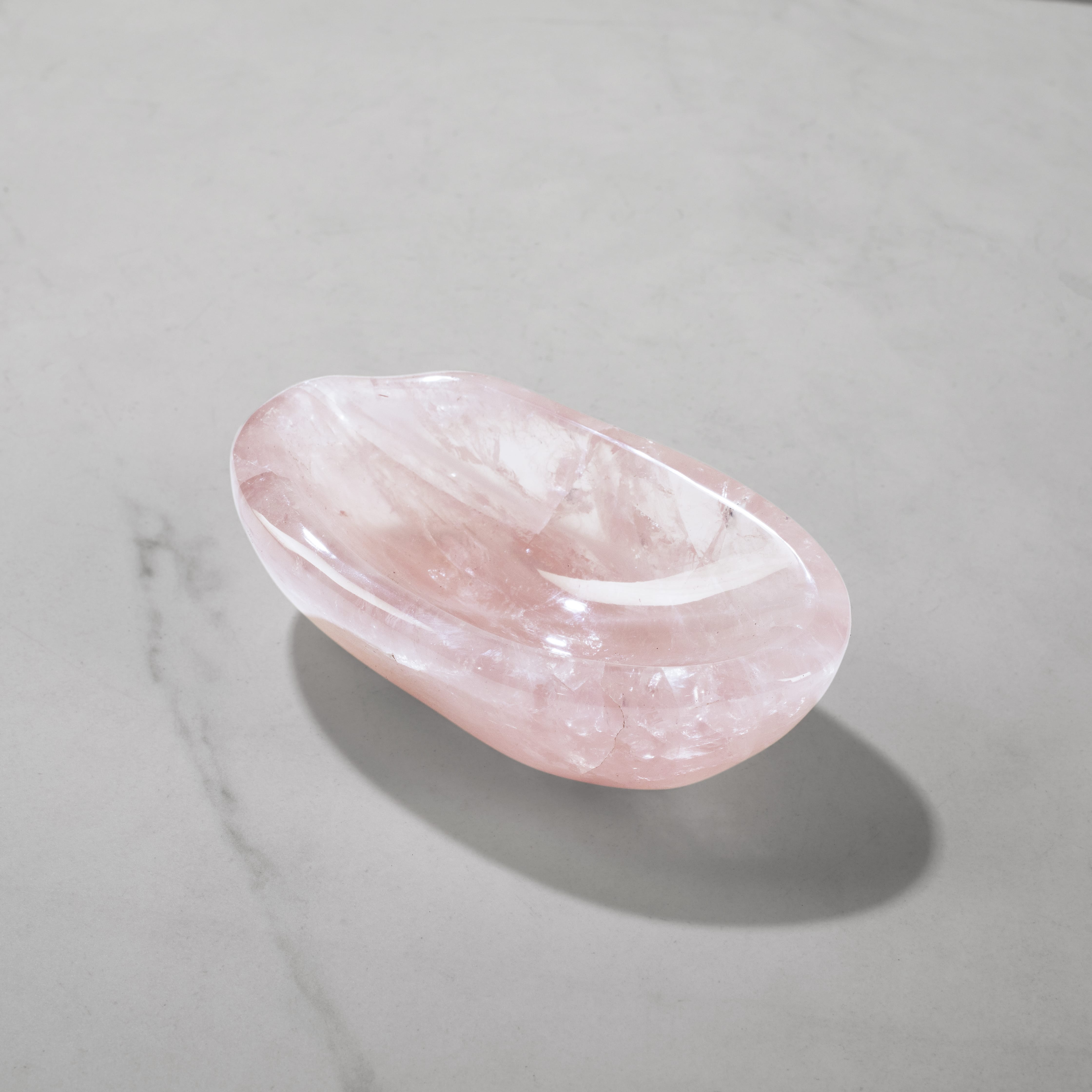 Kalifano Gemstone Bowls Quartz Bowl from Madagascar - 4.5" BOWL560-RQ.003