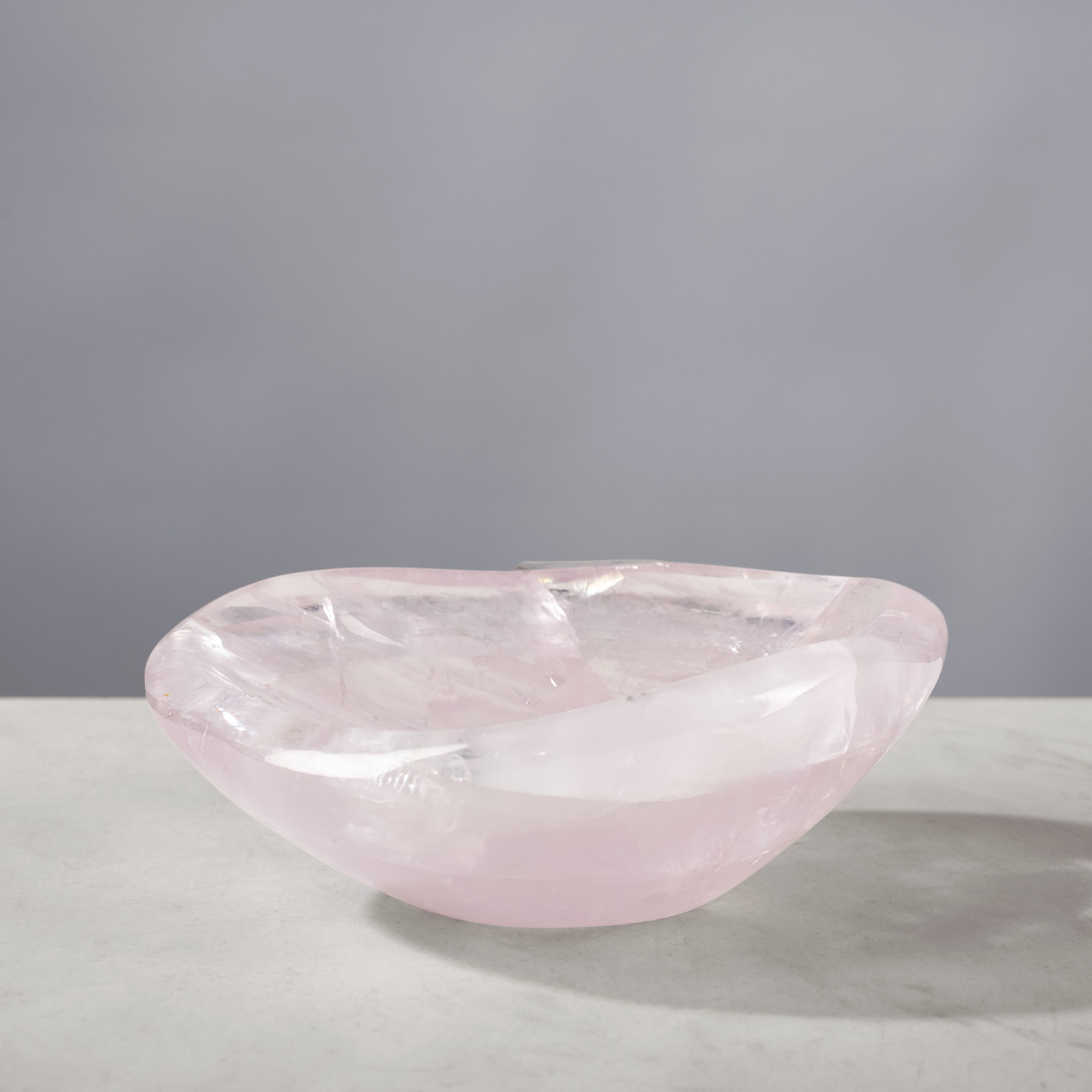 Kalifano Gemstone Bowls Quartz Bowl from Madagascar - 4.5" BOWL560-RQ.003