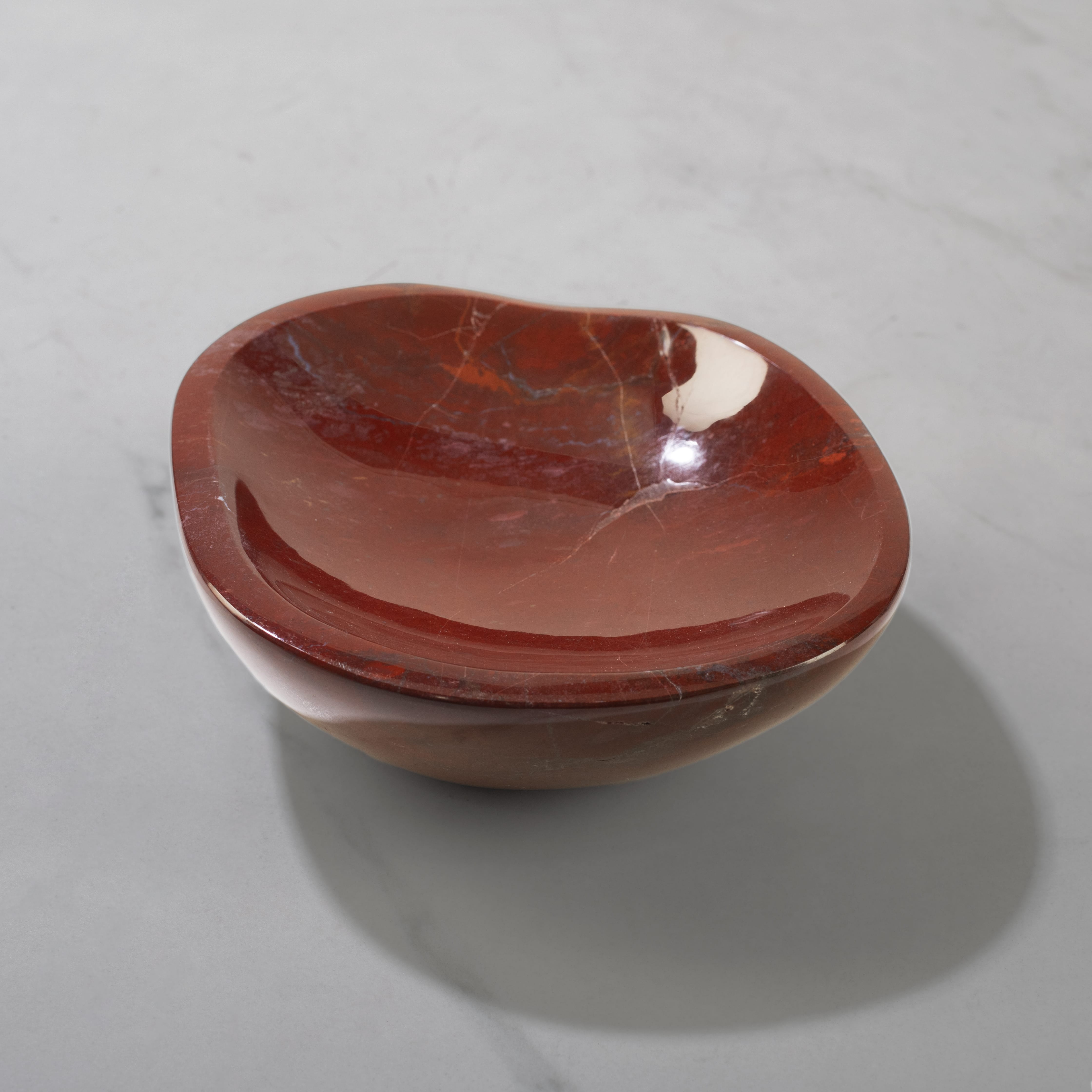 Kalifano Gemstone Bowls Red Jasper Bowl from Madagascar - 6" BOWL800-RJ.002