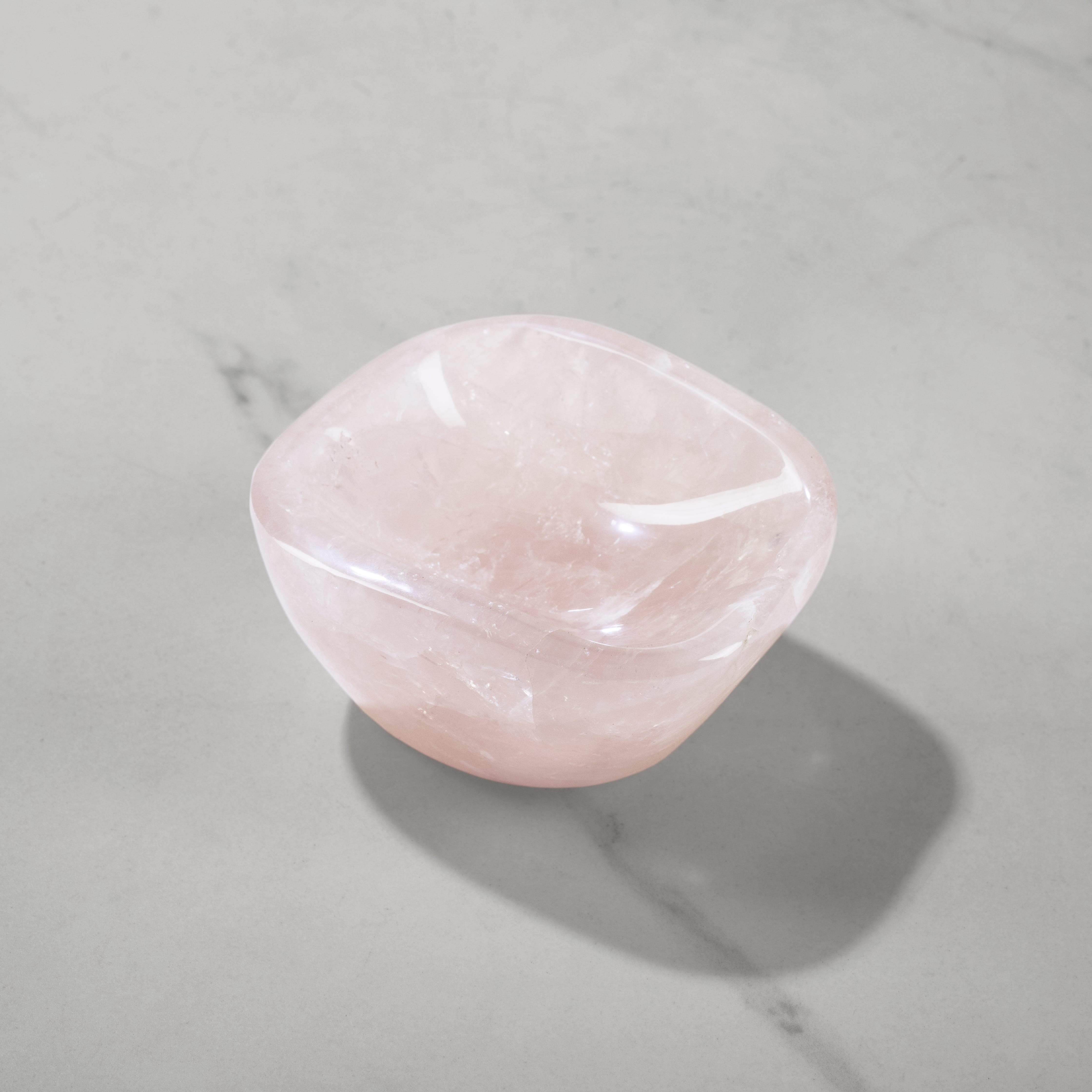Kalifano Gemstone Bowls Rose Quartz Bowl from Madagascar - 3.75" BOWL800-RQ.001
