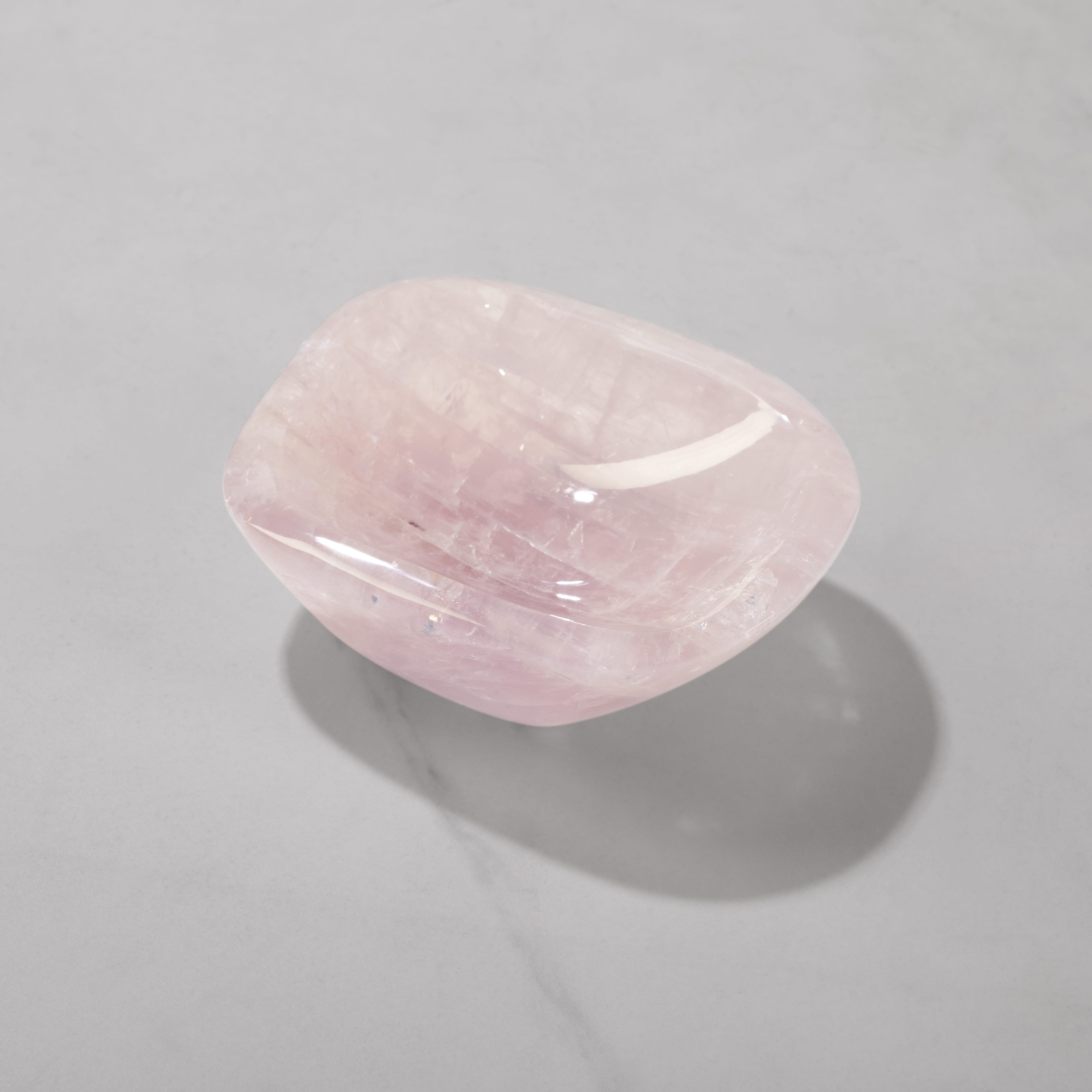Kalifano Gemstone Bowls Rose Quartz Bowl from Madagascar - 4.25" BOWL560-RQ.004