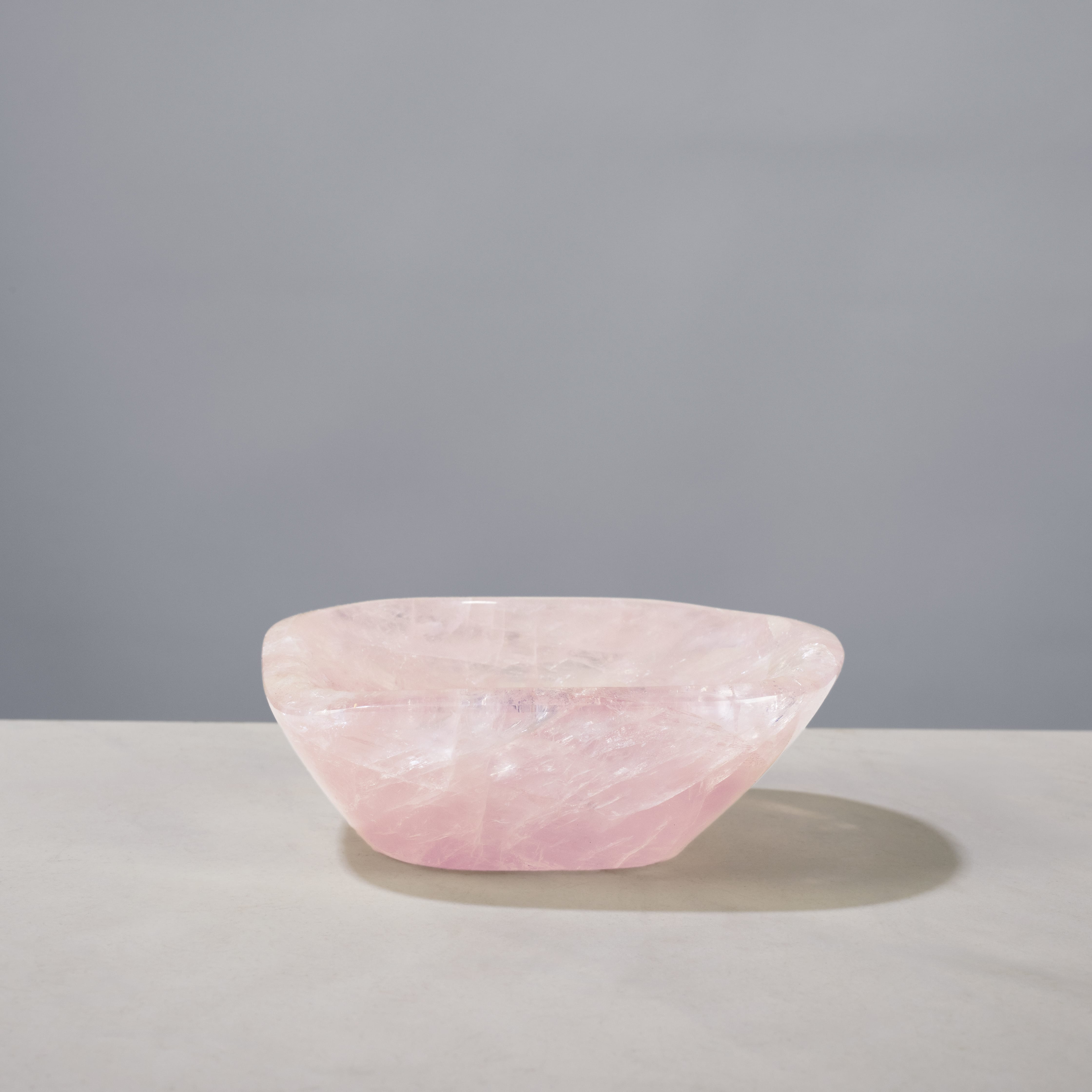 Kalifano Gemstone Bowls Rose Quartz Bowl from Madagascar - 4.25" BOWL560-RQ.004