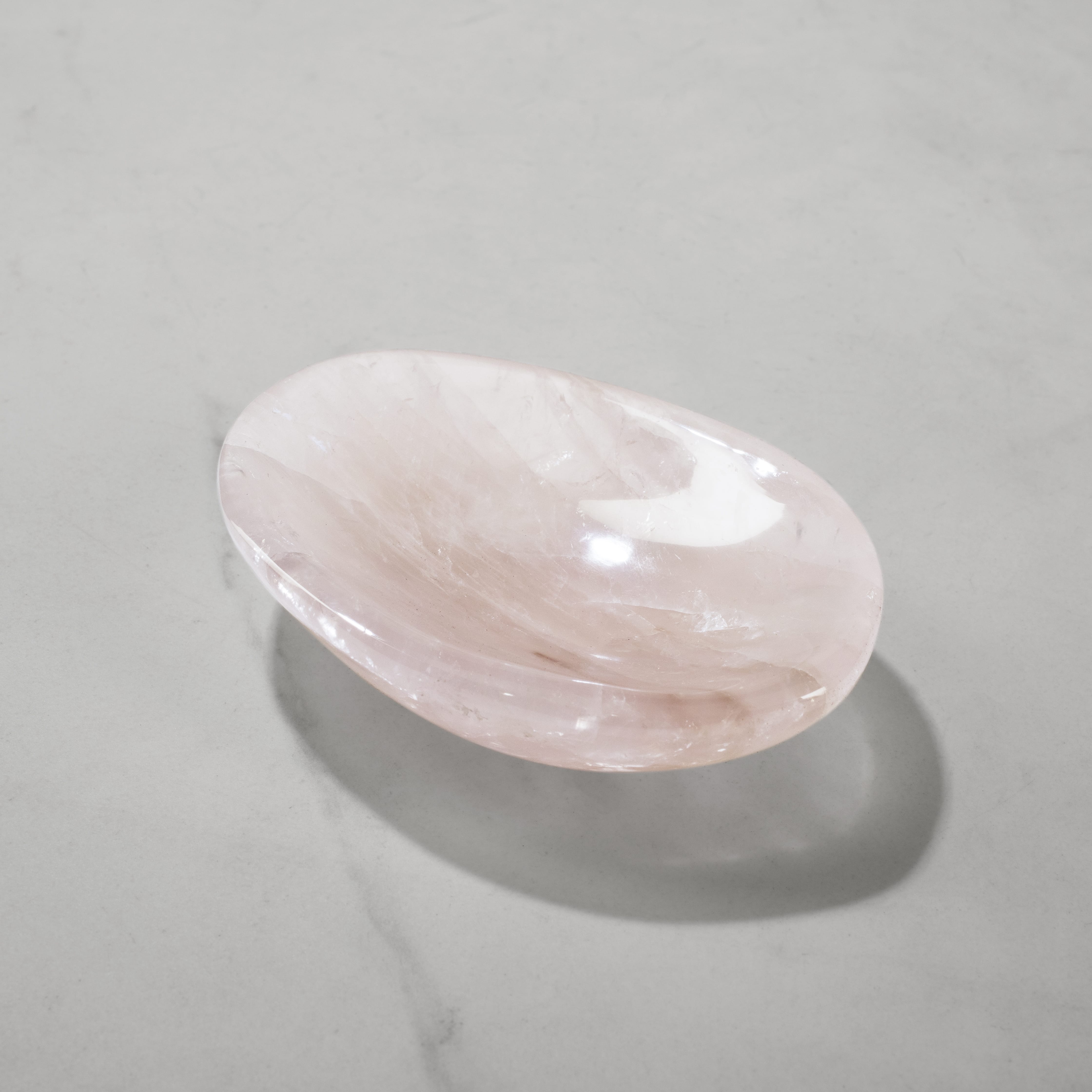 Kalifano Gemstone Bowls Rose Quartz Bowl from Madagascar - 4.5" BOWL440-RQ.002