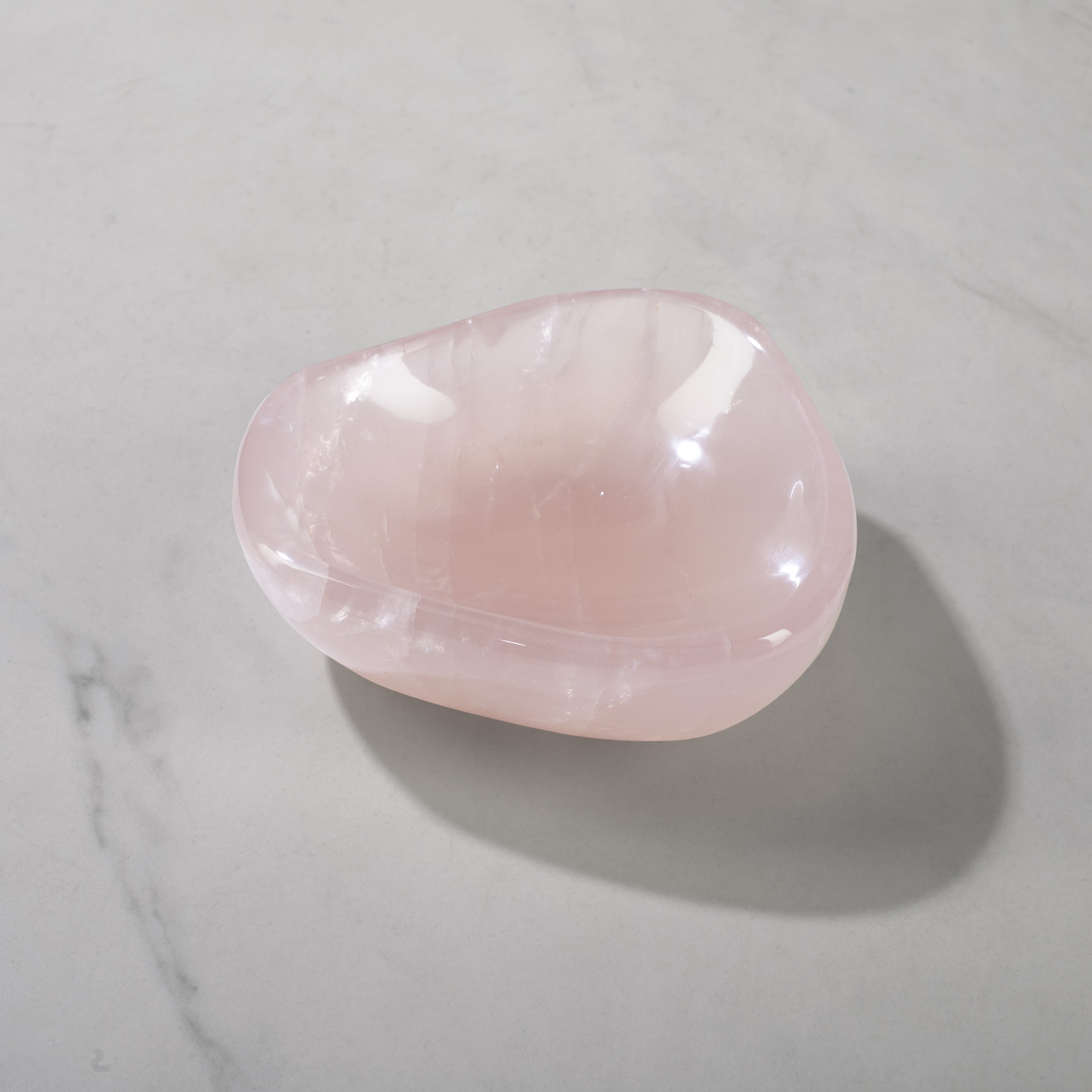 Kalifano Gemstone Bowls Rose Quartz Bowl from Madagascar - 4.5" BOWL920-RQ.002