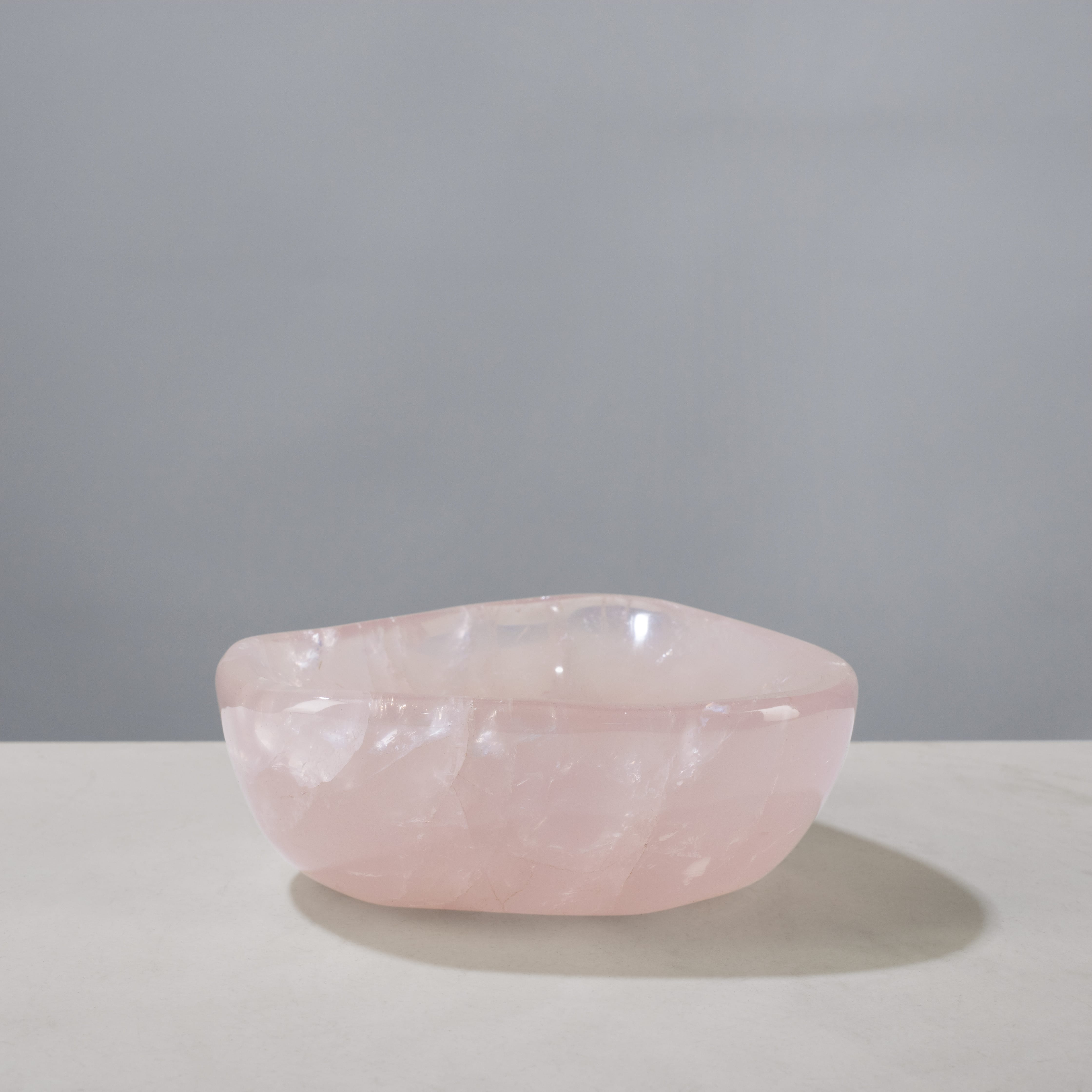 Kalifano Gemstone Bowls Rose Quartz Bowl from Madagascar - 4.5" BOWL920-RQ.002