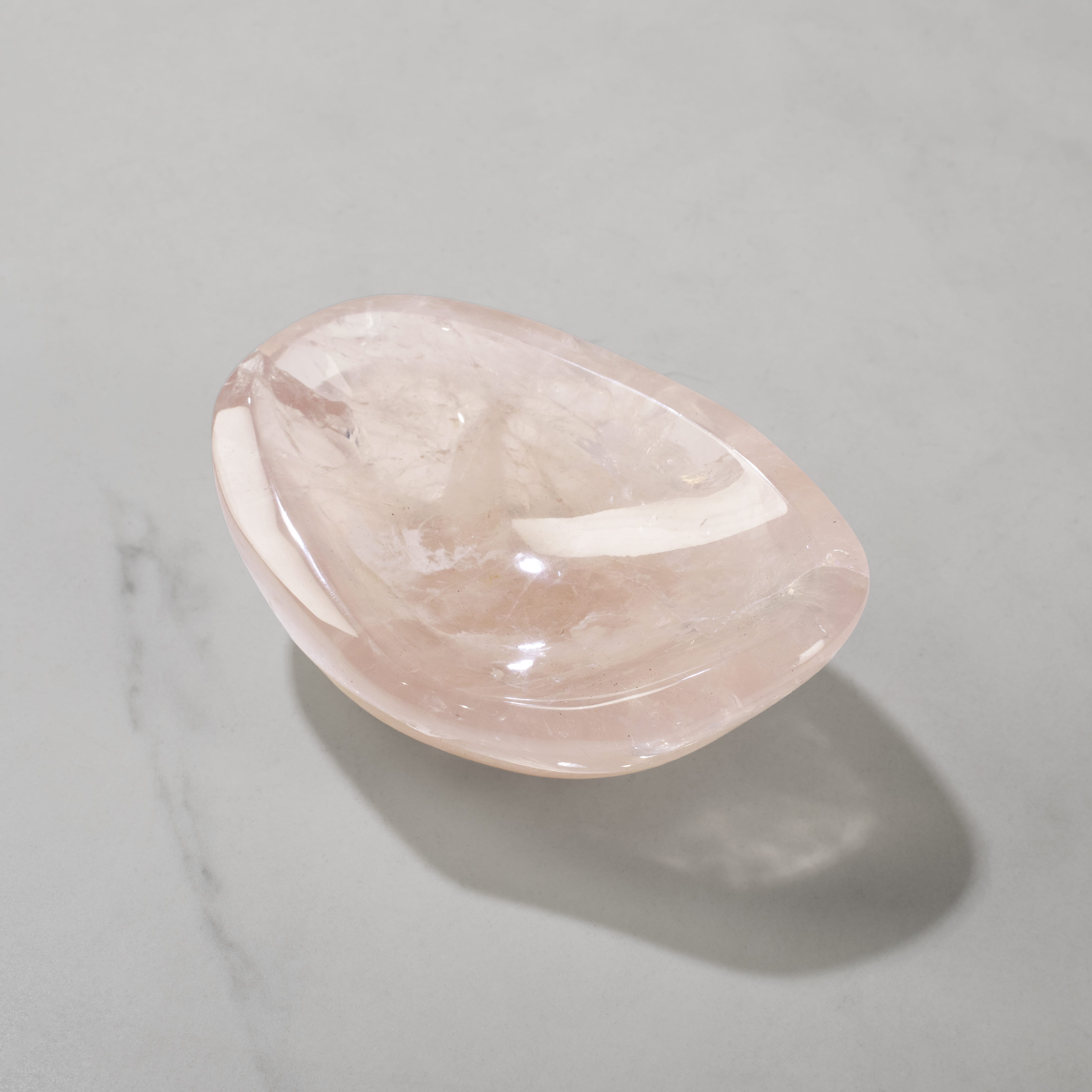 Kalifano Gemstone Bowls Rose Quartz Bowl from Madagascar - 4.75" BOWL640-RQ.002