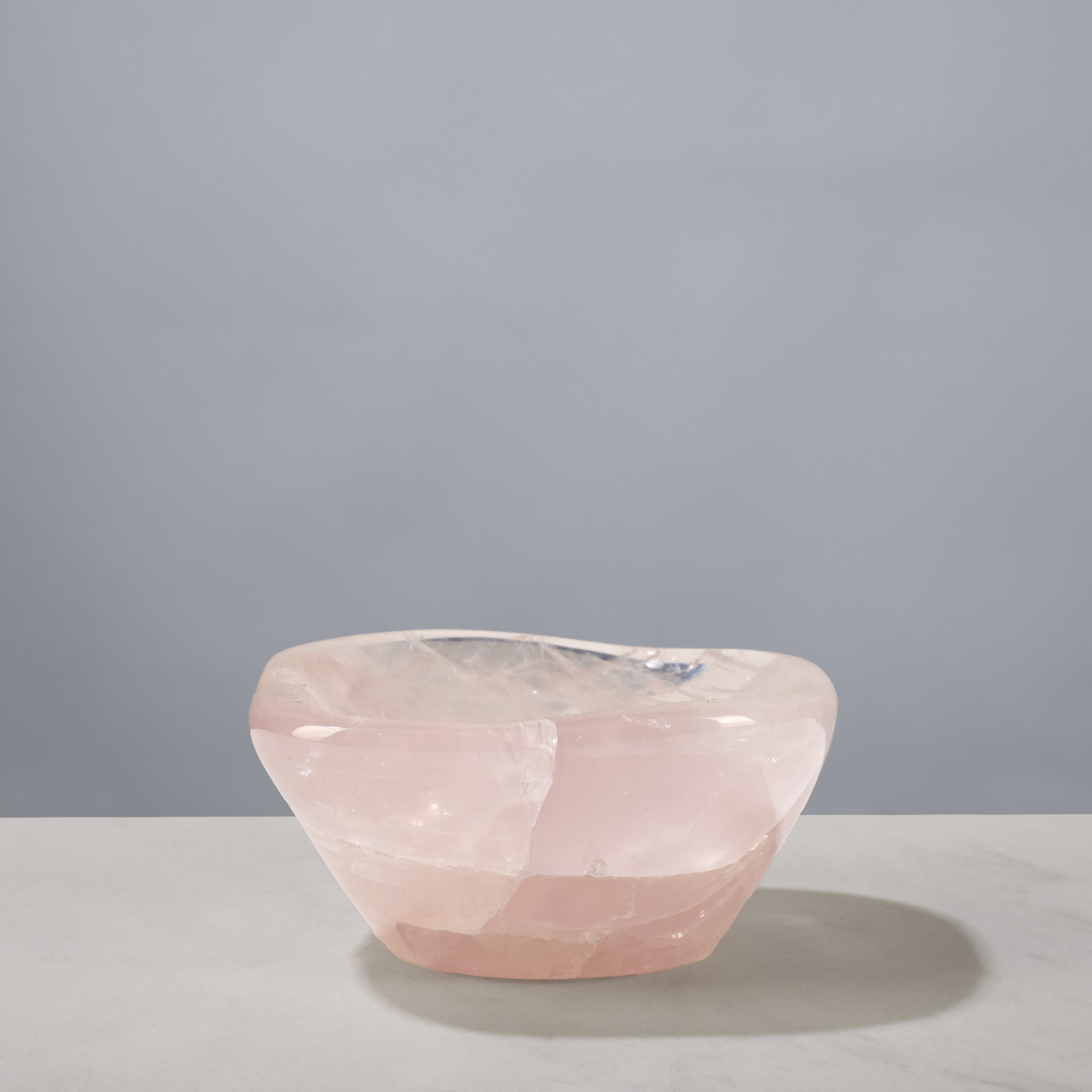 Kalifano Gemstone Bowls Rose Quartz Bowl from Madagascar - 4" BOWL580-RQ.001