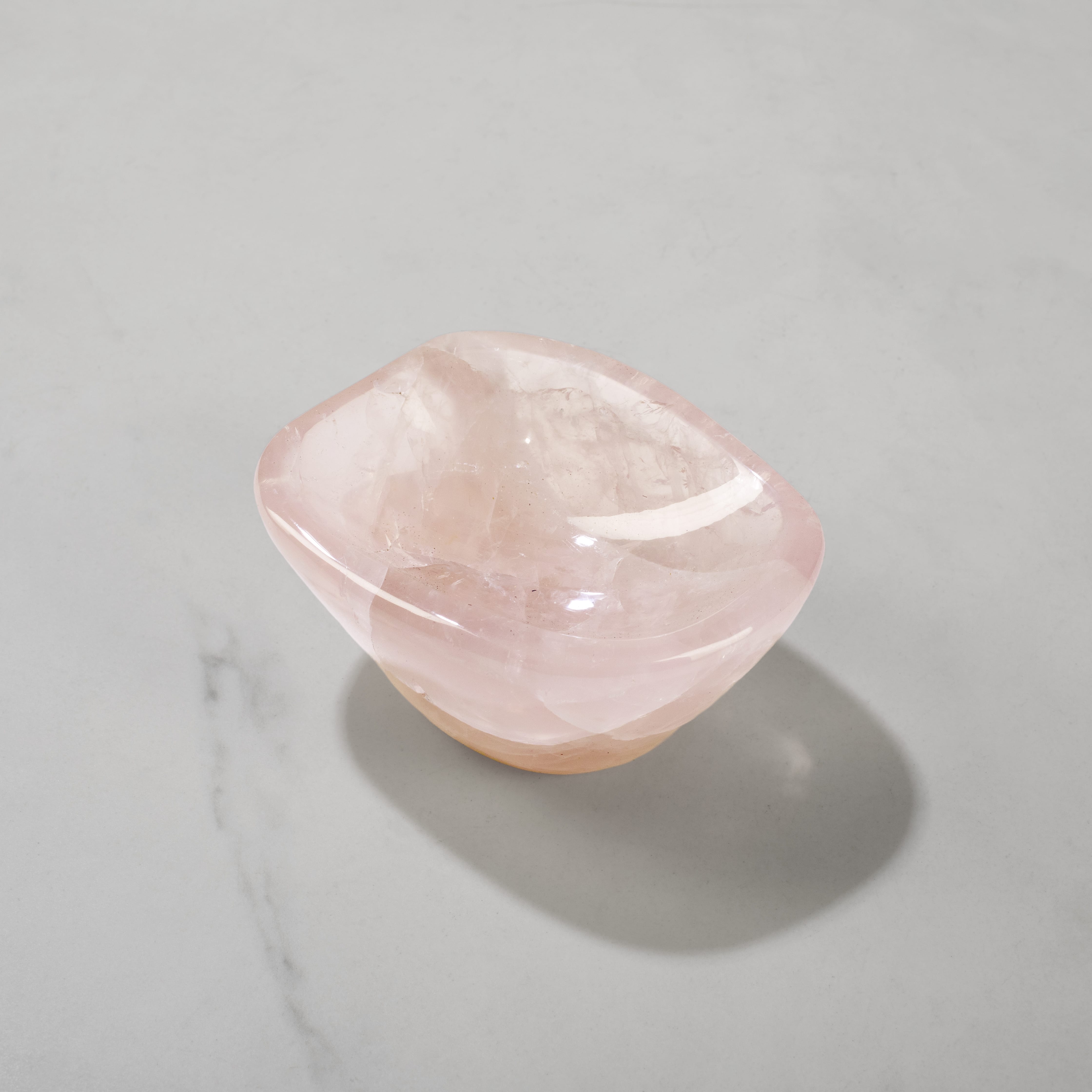 Kalifano Gemstone Bowls Rose Quartz Bowl from Madagascar - 4" BOWL580-RQ.001