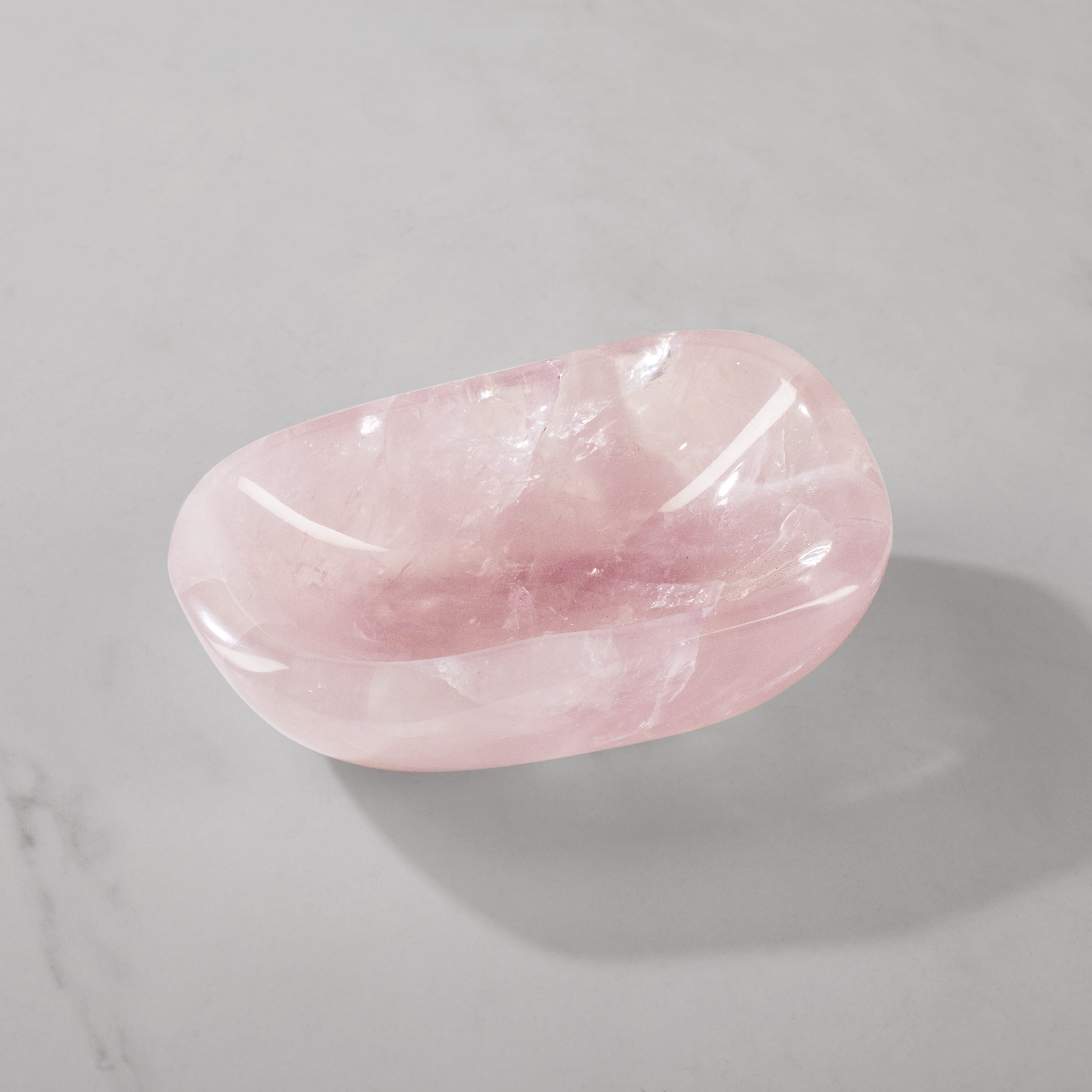 Kalifano Gemstone Bowls Rose Quartz Bowl from Madagascar - 5.25" BOWL800-RQ.003