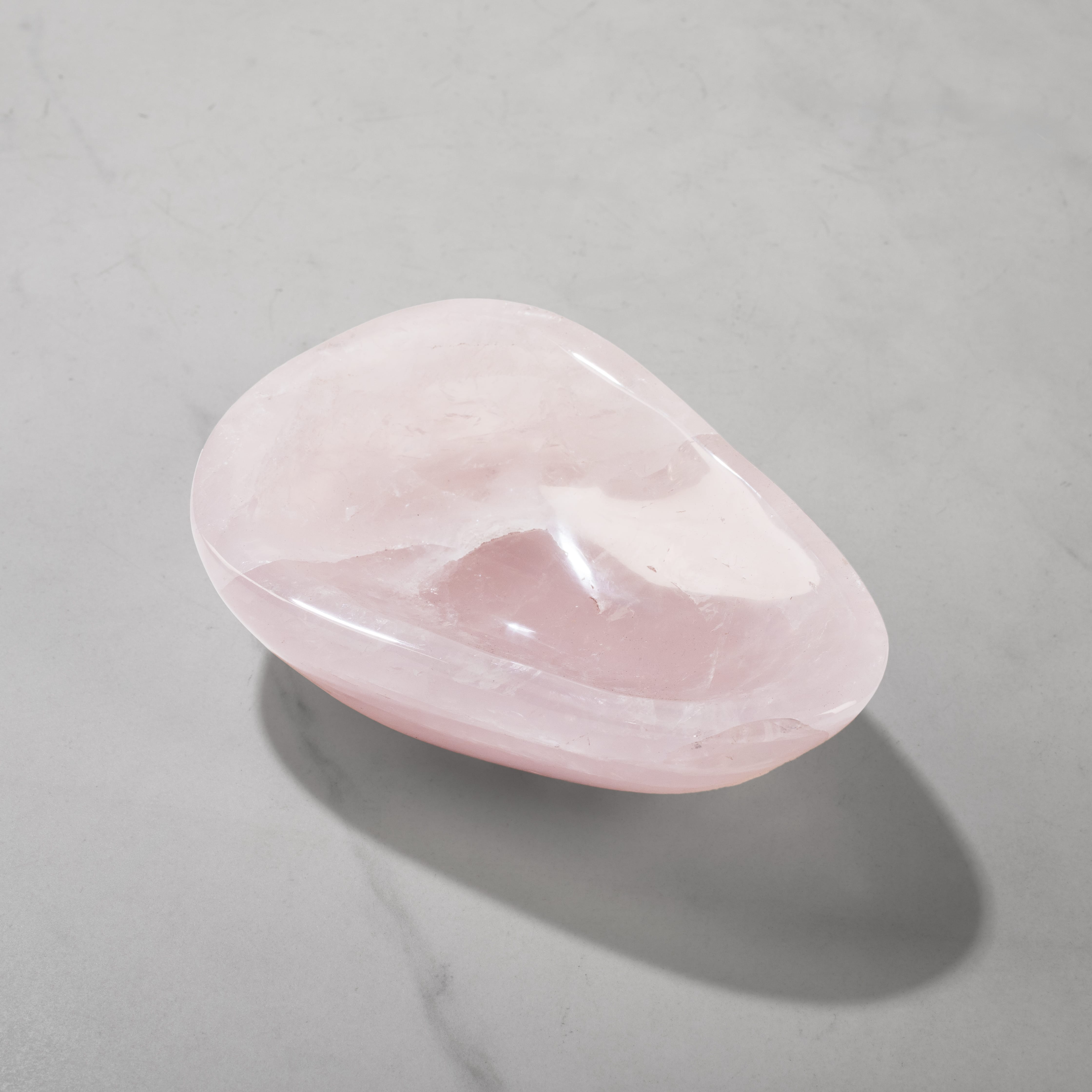 Kalifano Gemstone Bowls Rose Quartz Bowl from Madagascar - 5.5" BOWL560-RQ.002