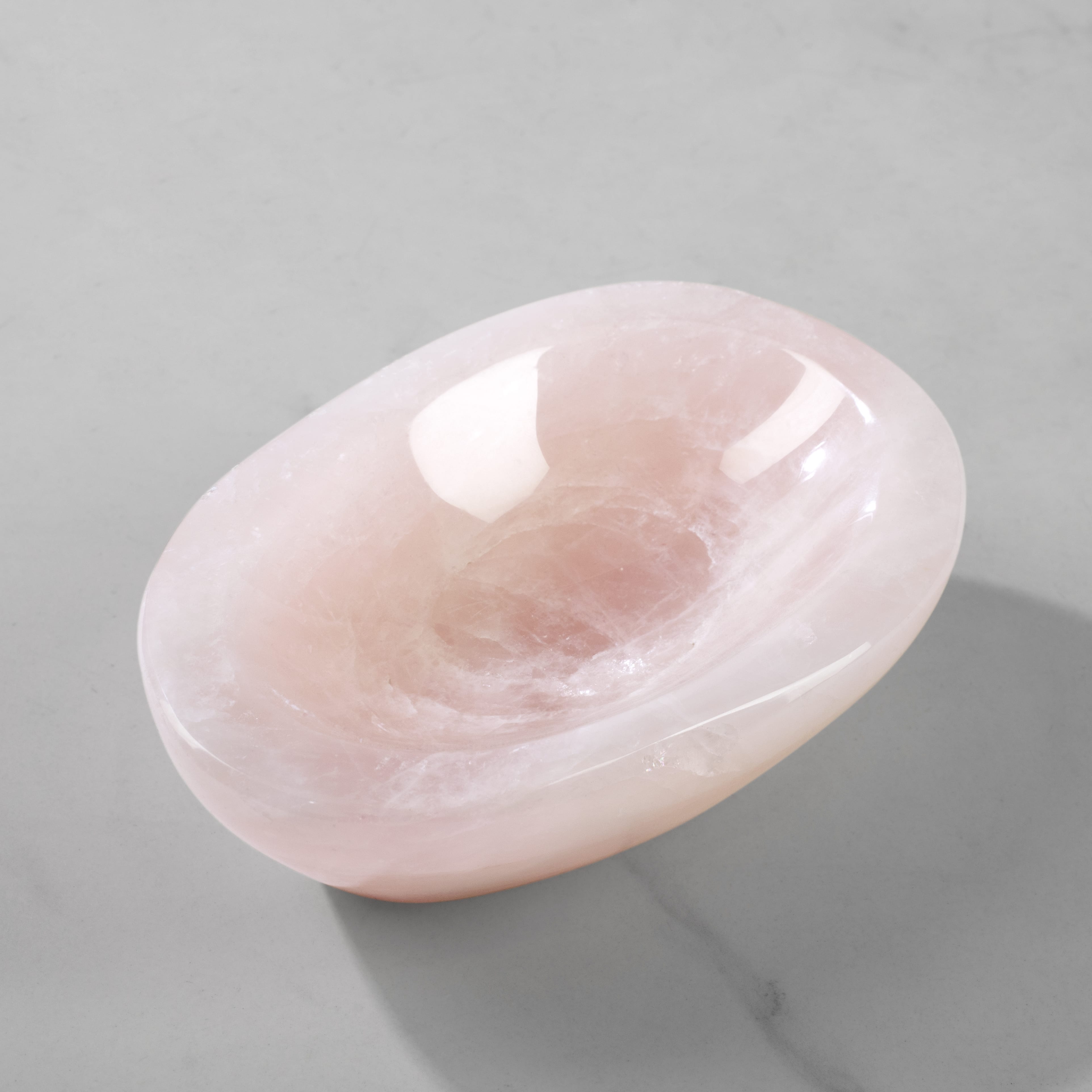 Kalifano Gemstone Bowls Rose Quartz Bowl from Madagascar - 5.75" BOWL600-RQ.006