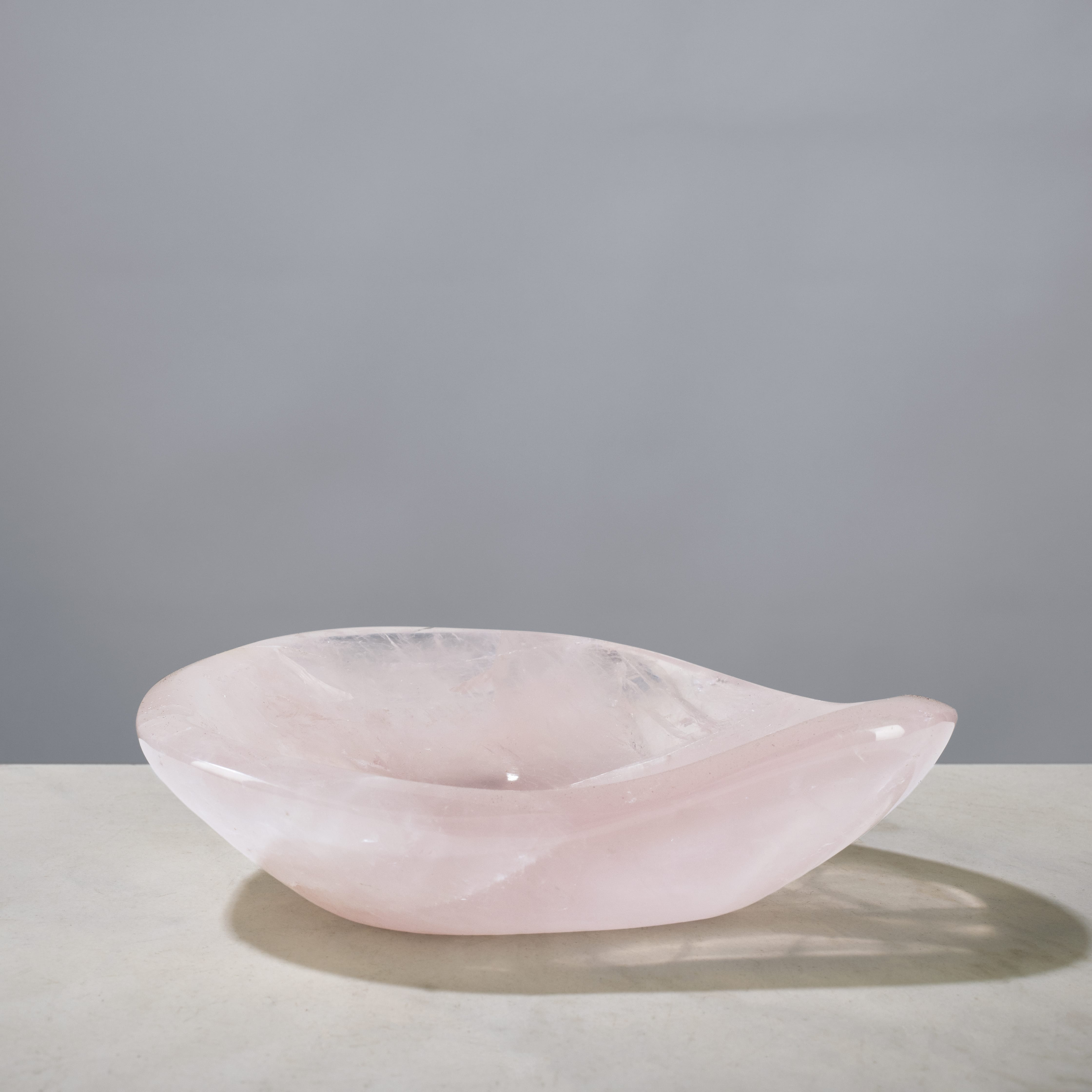 Kalifano Gemstone Bowls Rose Quartz Bowl from Madagascar - 6.25" BOWL1080-RQ.001