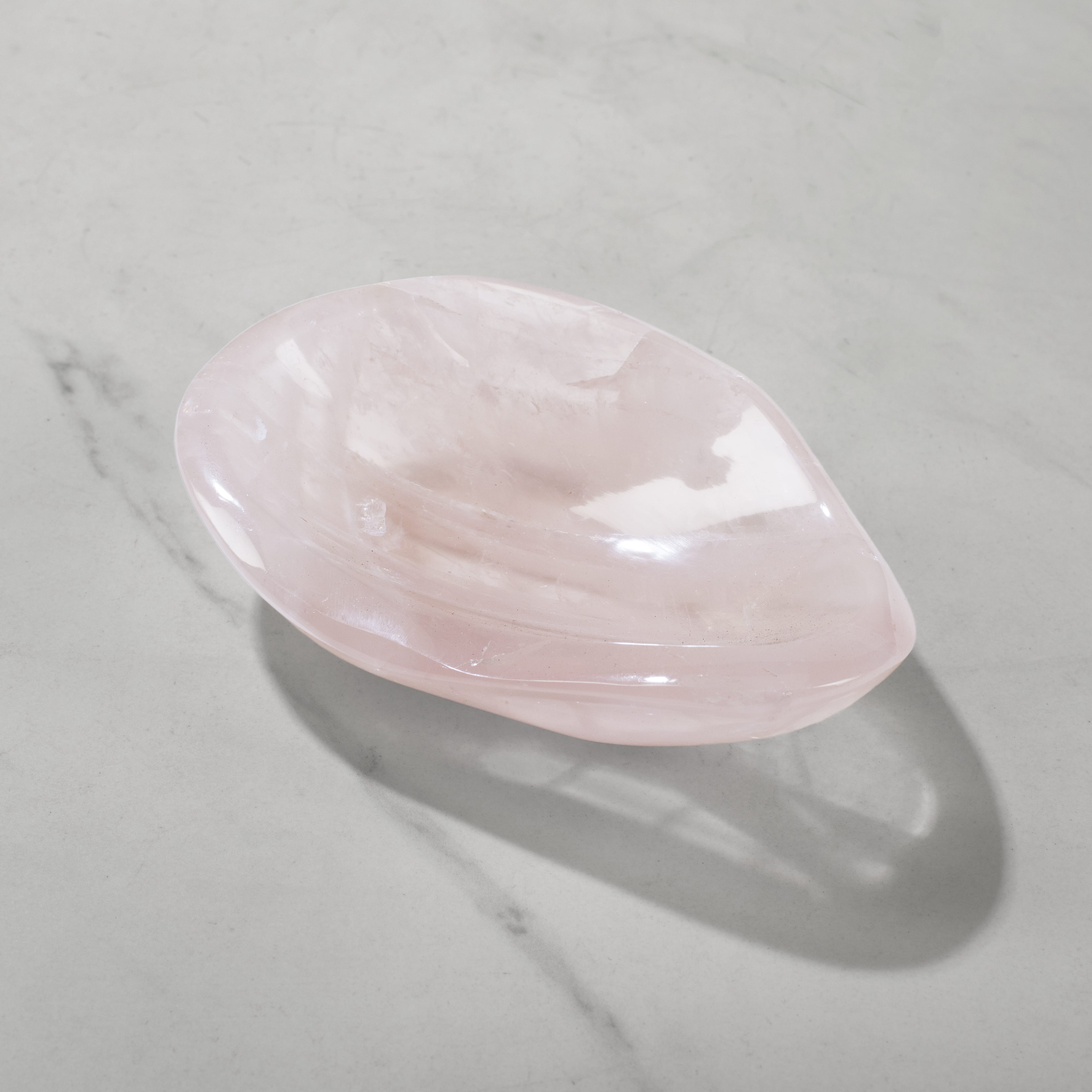 Kalifano Gemstone Bowls Rose Quartz Bowl from Madagascar - 6.25" BOWL1080-RQ.001