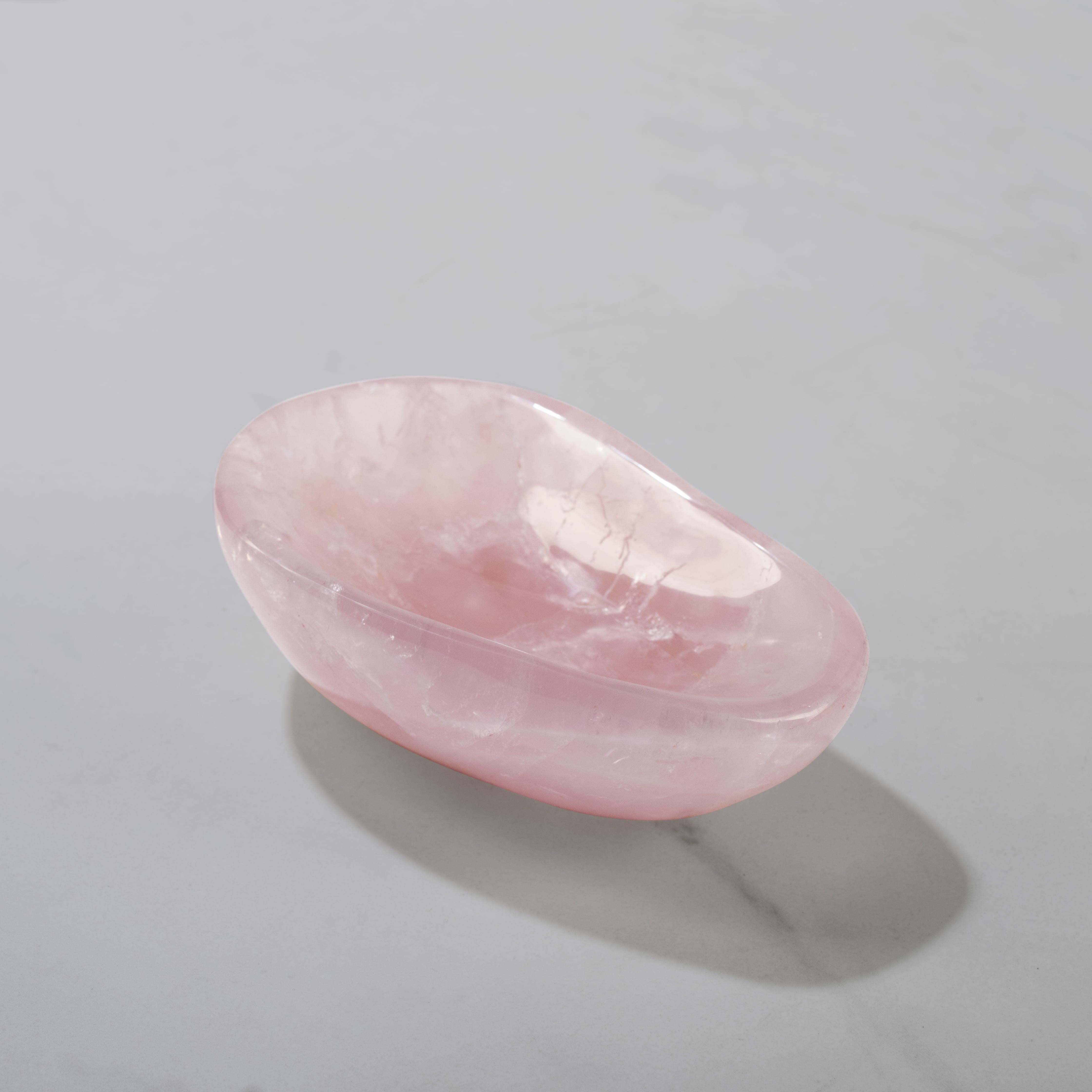 Kalifano Gemstone Bowls Rose Quartz Bowl from Madagascar - 6.25" BOWL1100-RQ.001
