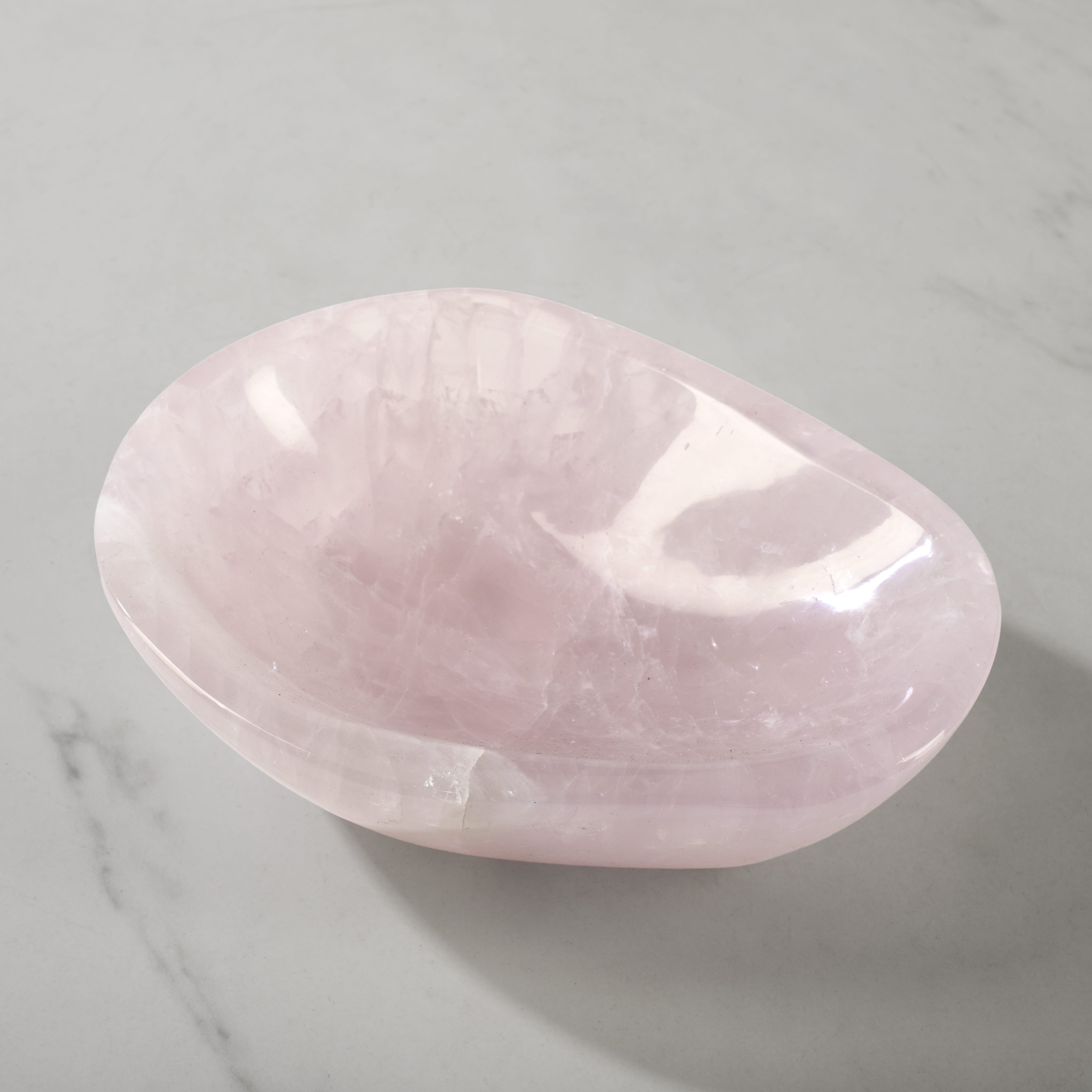 Kalifano Gemstone Bowls Rose Quartz Bowl from Madagascar - 6.5" BOWL880-RQ.003