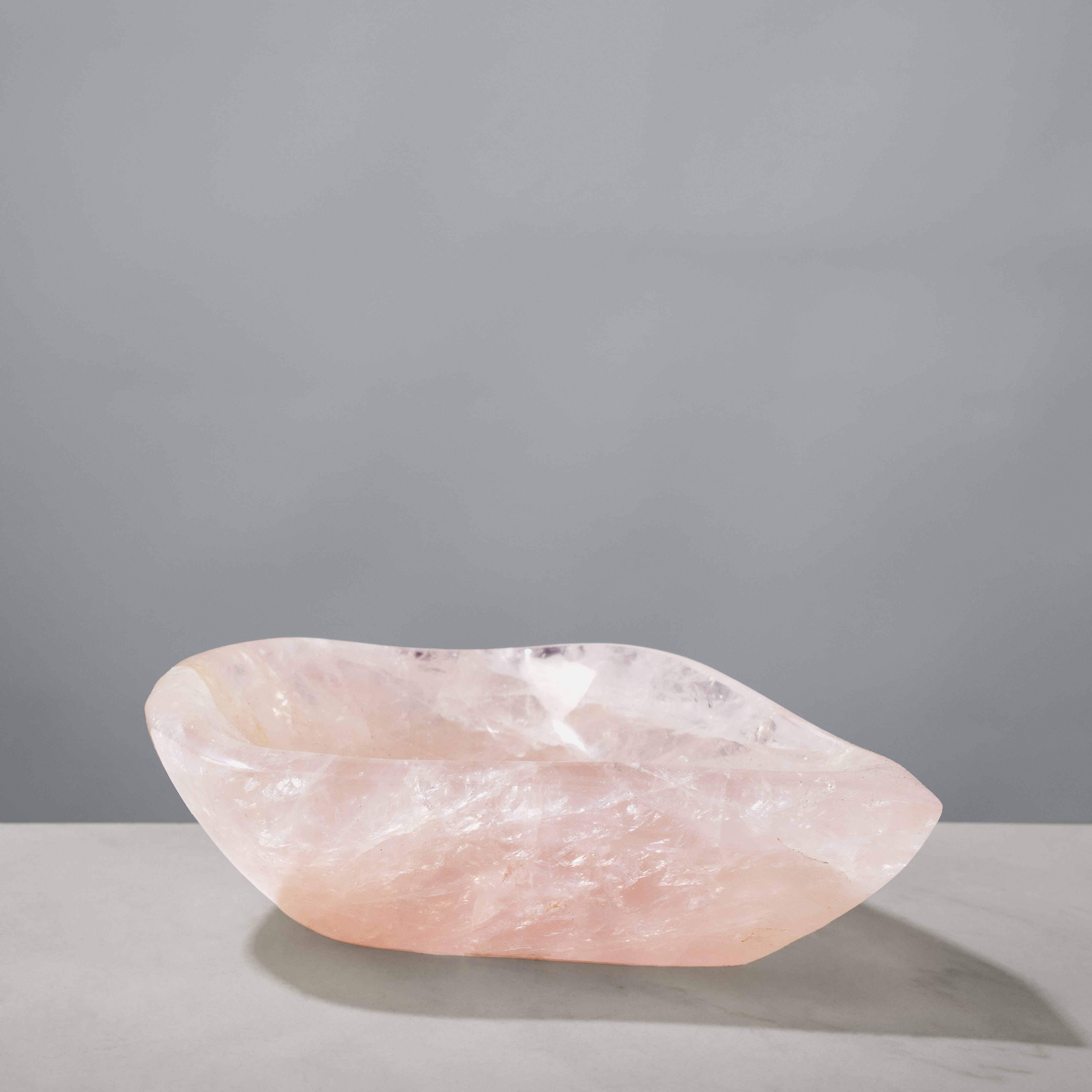 Kalifano Gemstone Bowls Rose Quartz Bowl from Madagascar - 7.5" BOWL880-RQ.002