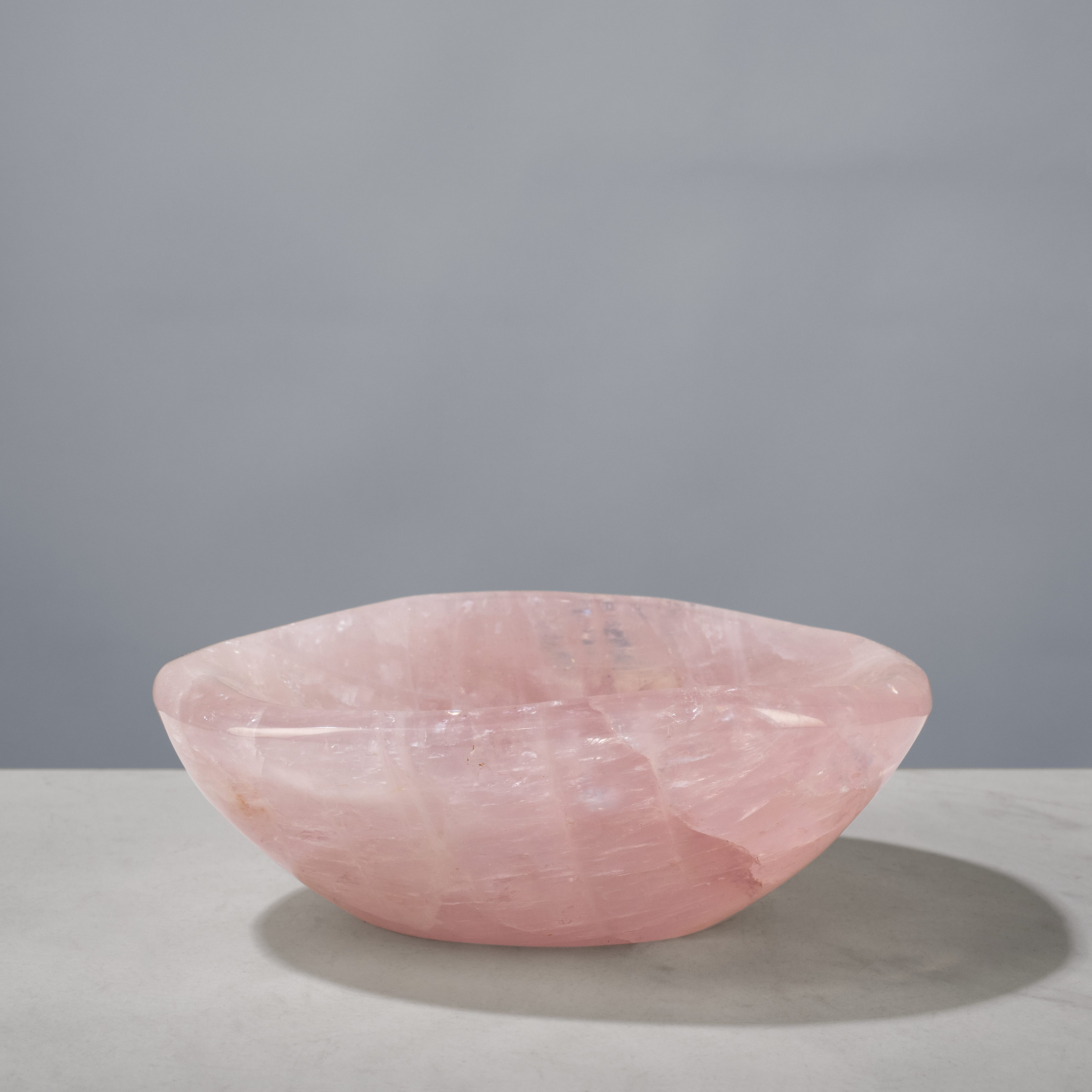Kalifano Gemstone Bowls Rose Quartz Bowl from Madagascar - 8" BOWL1800-RQ.001