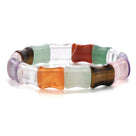 Multi Gemstone 11mm Beads Elastic Bracelet