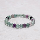 Natural Fluorite 8 mm Beaded Gemstone Bracelet