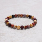 Natural Mookaite 6 mm Beaded Gemstone Bracelet