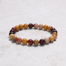 Natural Mookaite 8 mm Beaded Gemstone Bracelet
