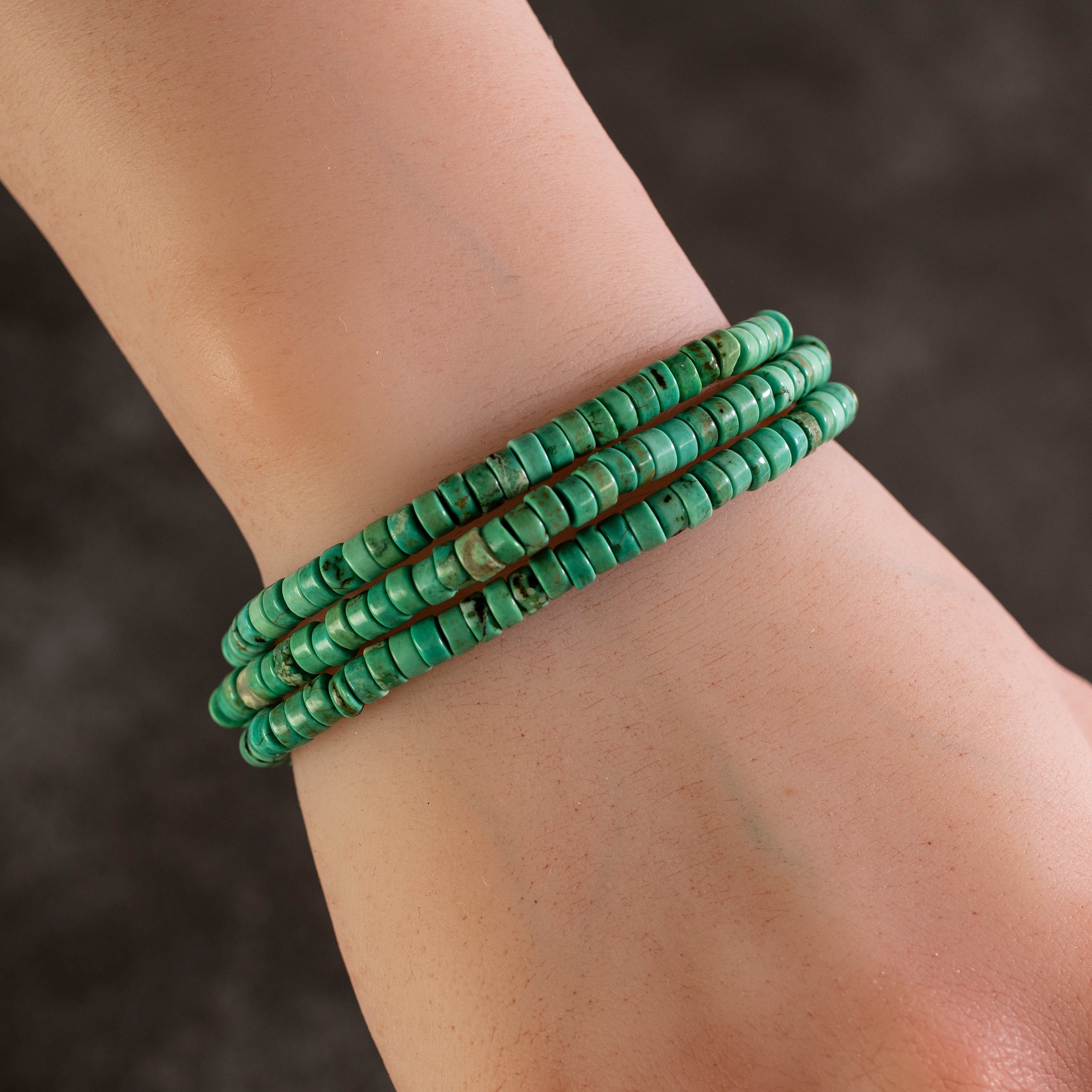 Turquoise Cuff Bracelet for a Dainty Wrist