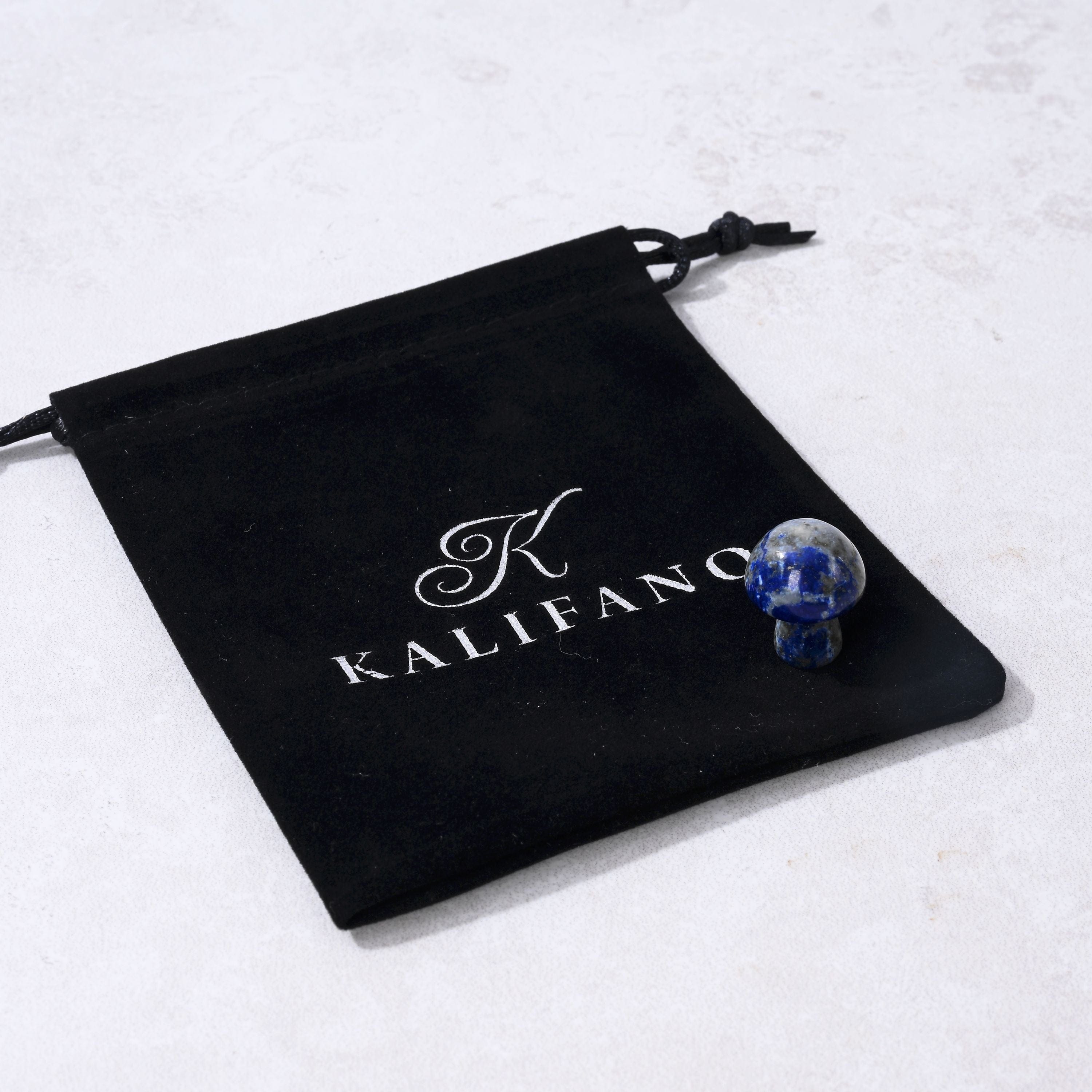 KALIFANO Gemstone Carvings 1" Lapis Mushroom Natural Gemstone Carving CV1-M-LP