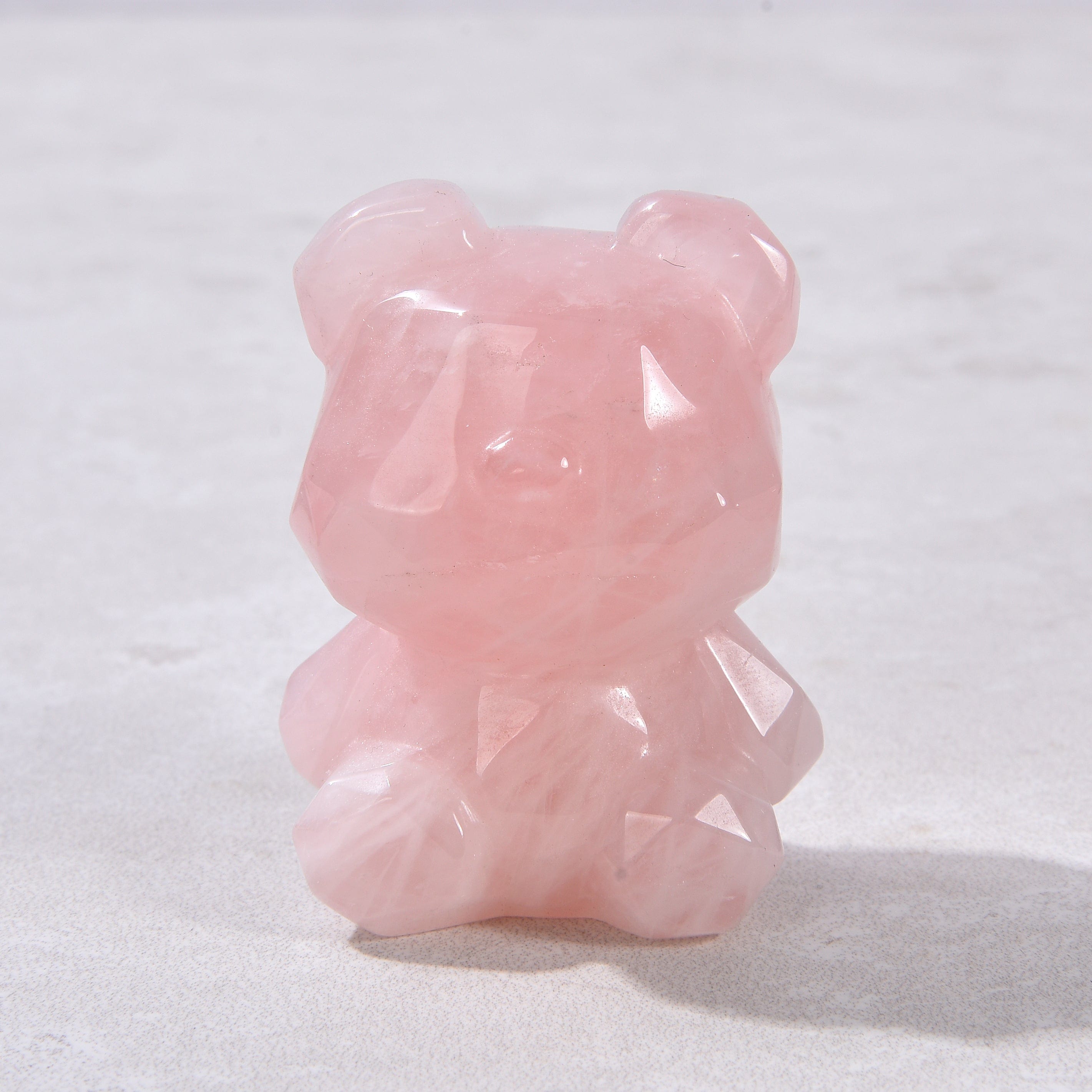 2.5" Rose Quartz Bear Natural Gemstone Carving 2.5" Rose Quartz Bear Natural Gemstone Carving
