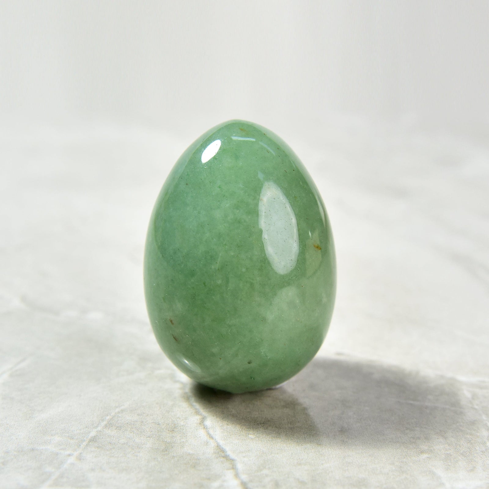Kalifano Gemstone Carvings Aventurine Egg Natural Gemstone Carving CV14-EG-AV