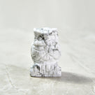Howlite Owl  2'' Natural Gemstone Carving